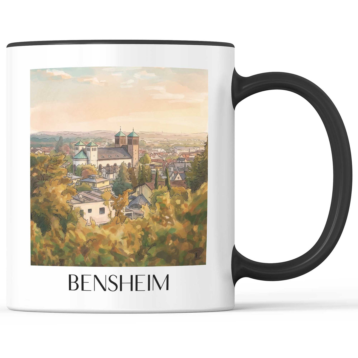 bensheim-südhessen-deutschland-kaffeebecher-aquarell