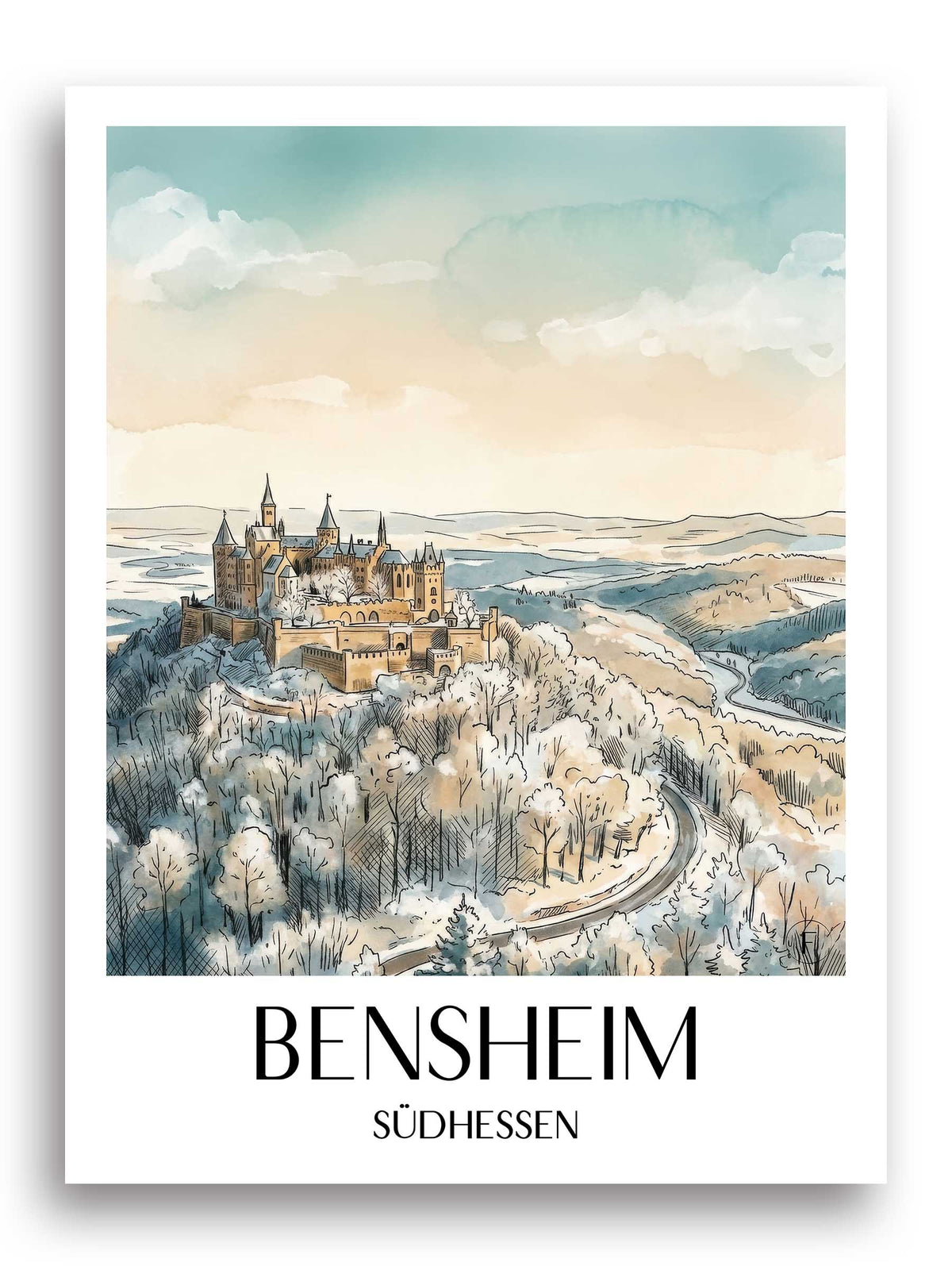 bensheim-(im-winter)-südhessen-deutschland-poster-aquarell