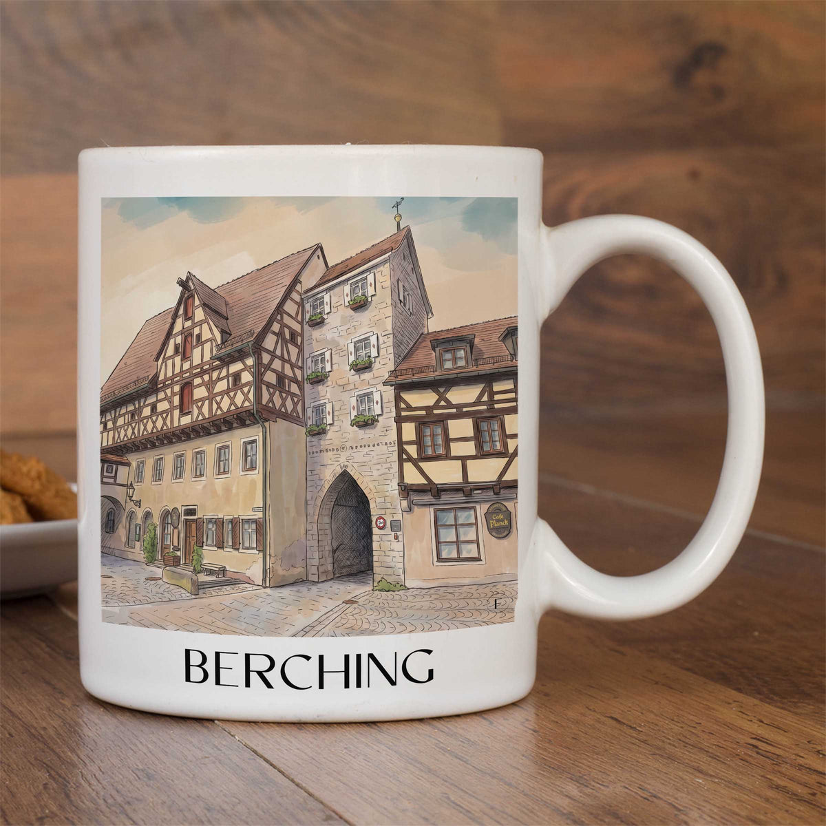 berching-altmühltal-deutschland-kaffeebecher-aquarell