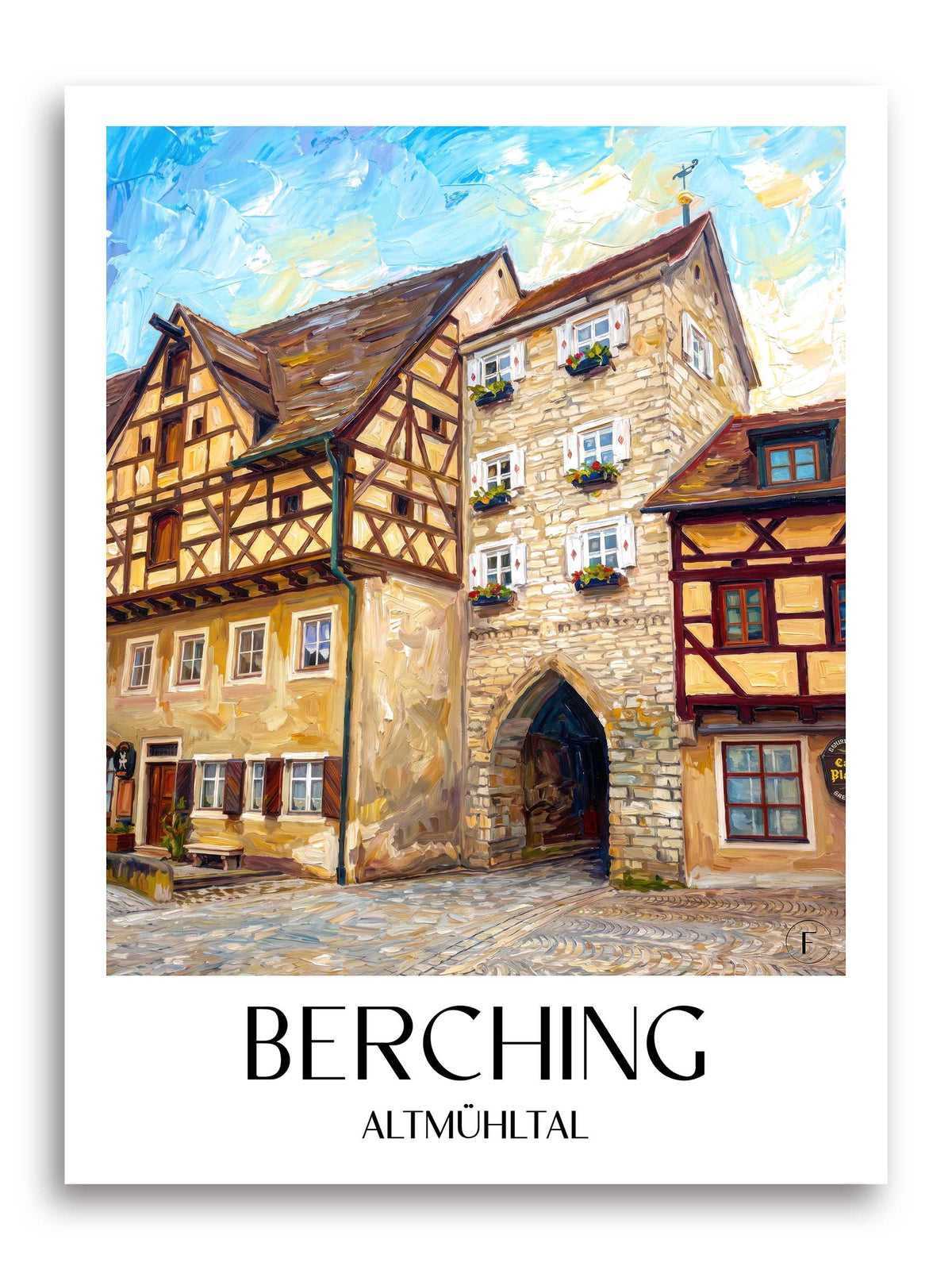 berching-altmühltal-deutschland-poster-oil-painting-oelgemaelde
