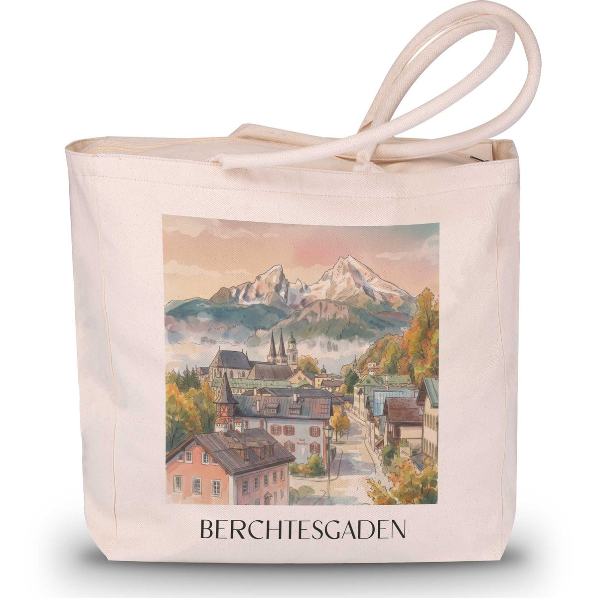 berchtesgaden-bayern-deutschland-einkaufstasche-aquarell