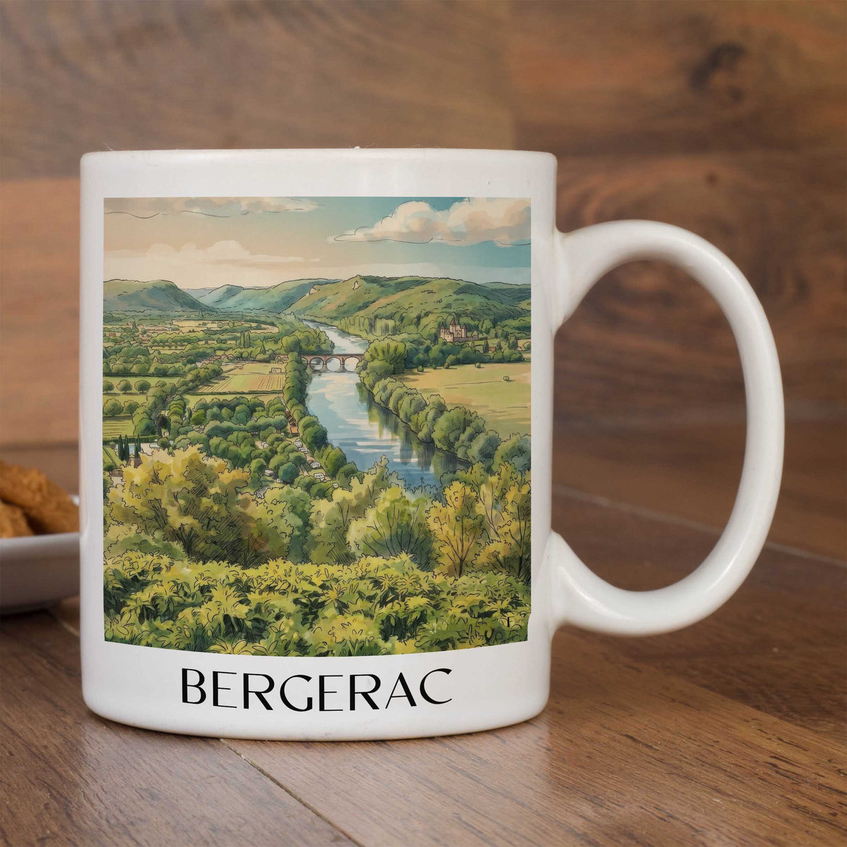 bergerac-périgord-pourpre-frankreich-kaffeebecher-aquarell