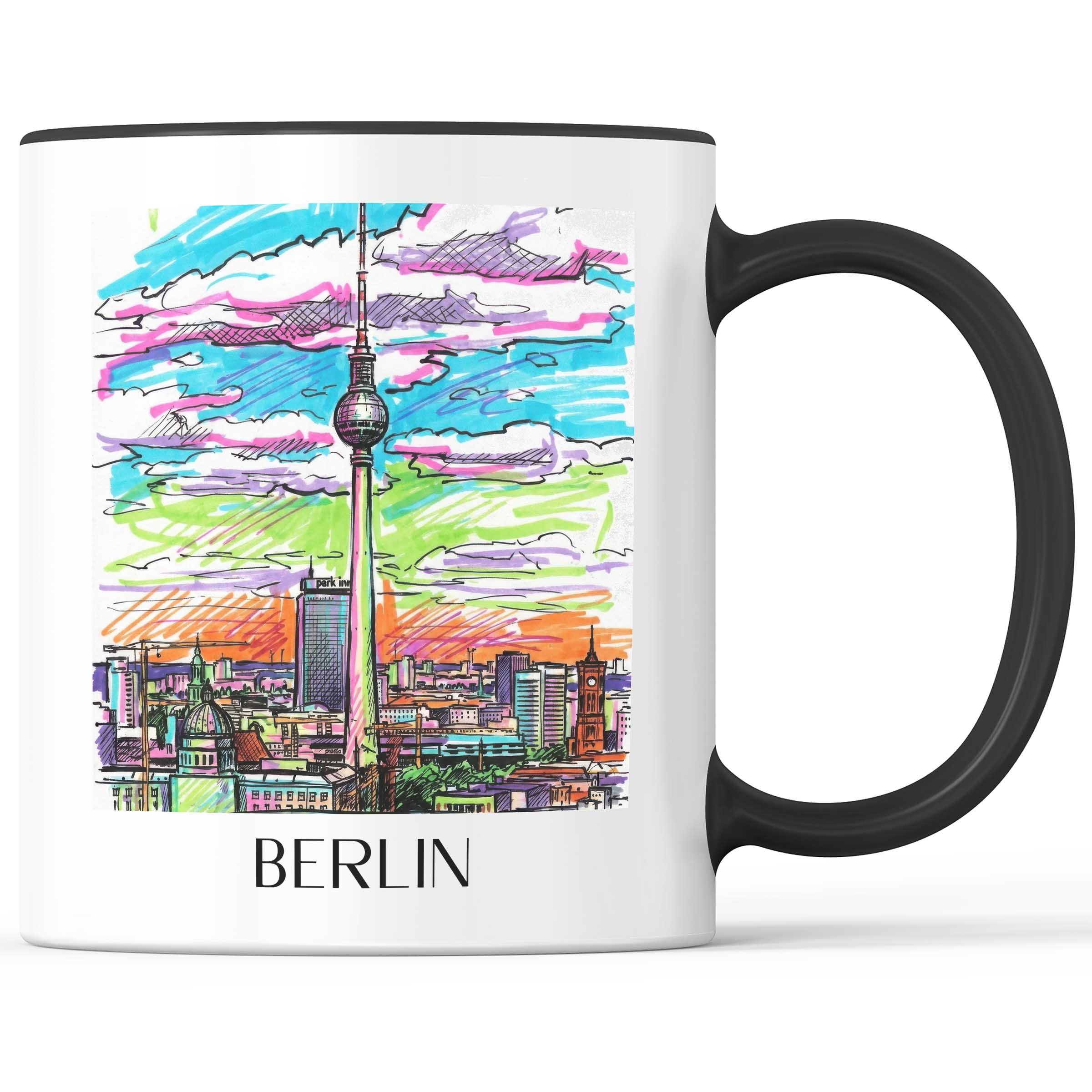 Berlin - Deutschland Becher - Kaffeetasse im Tag Graffiti Stil