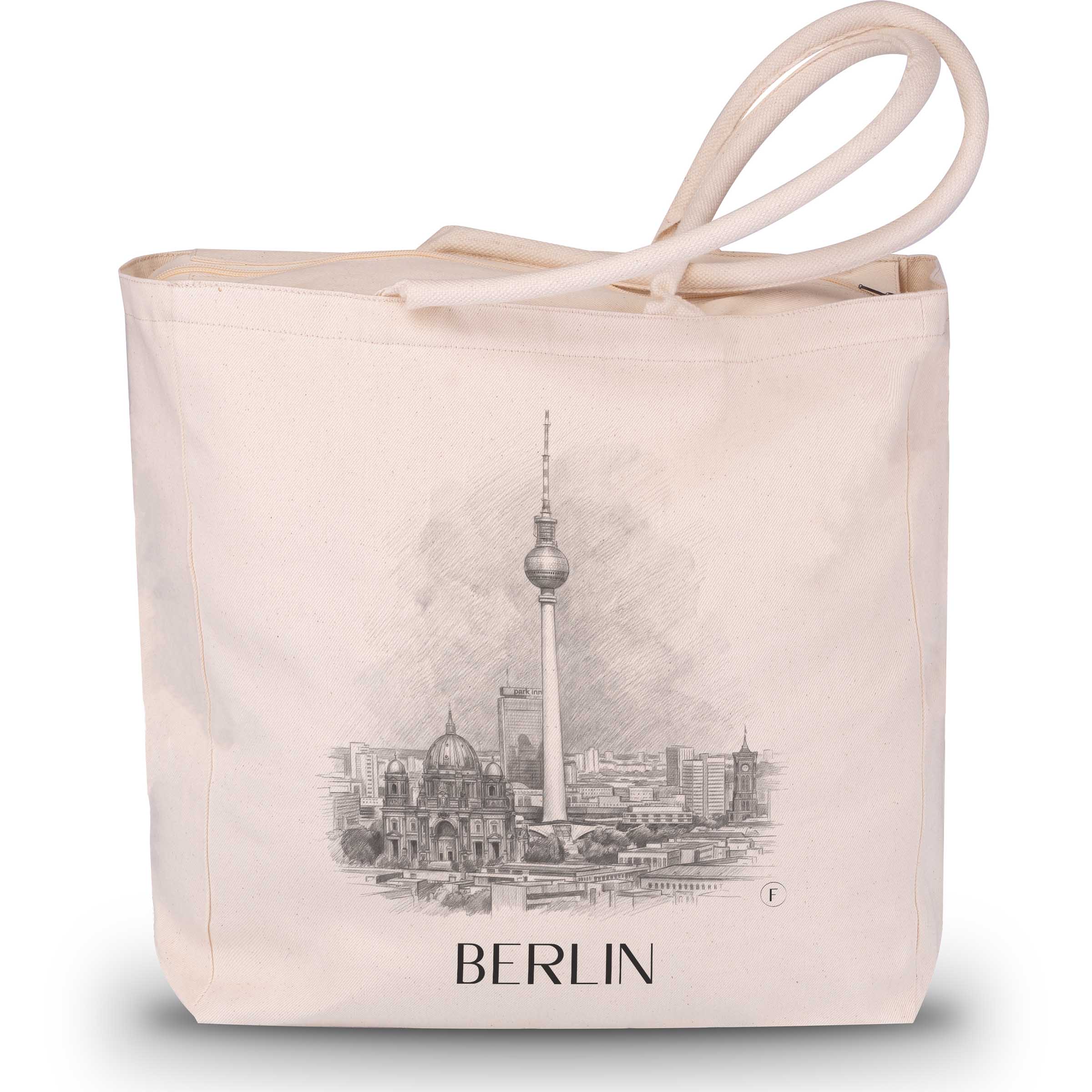 berlin-deutschland-einkaufstasche-bleistift-zeichnung-drawing