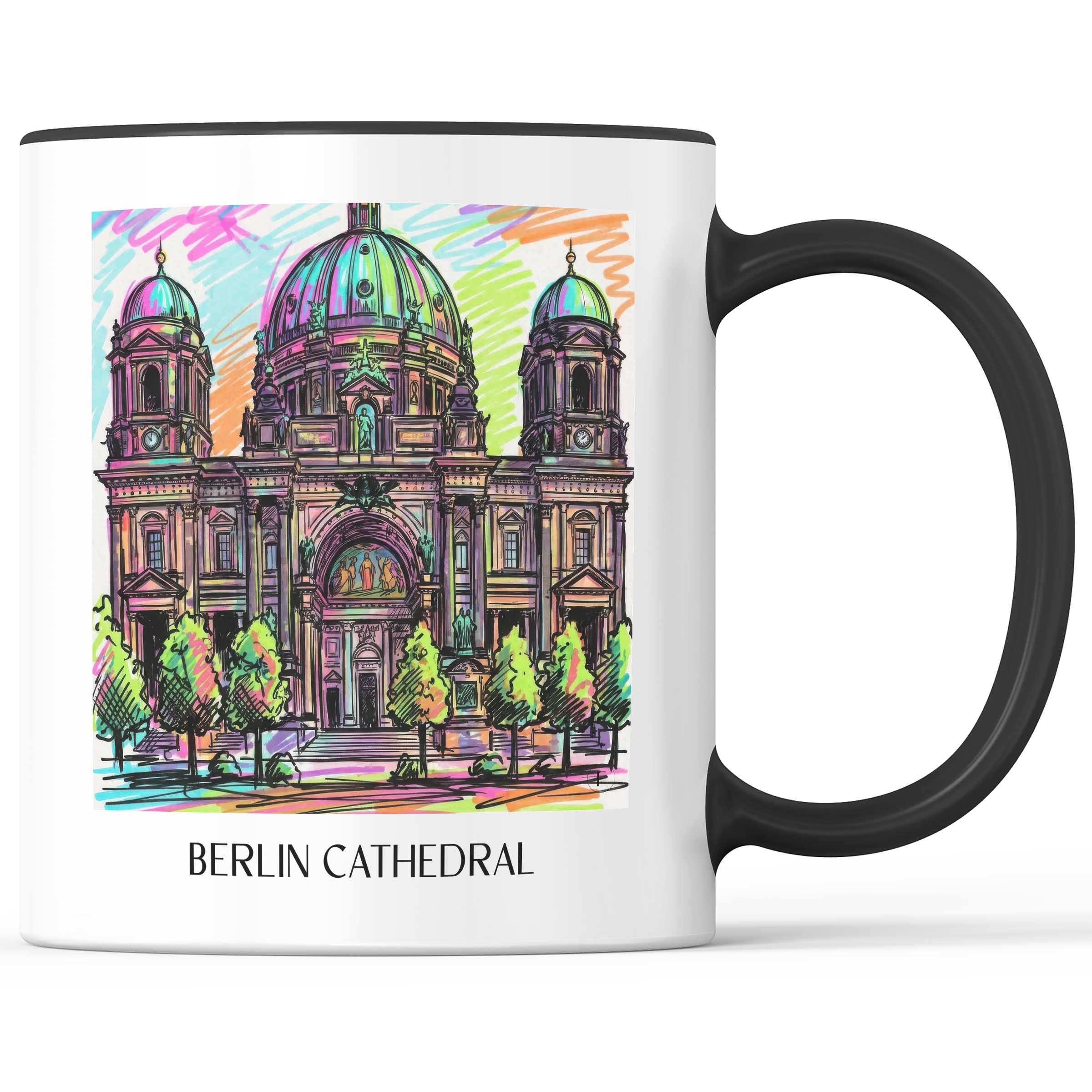 Berliner Dom Kaffeebecher - Berlin - Deutschland Becher - Kaffeetasse im Tag Graffiti Stil