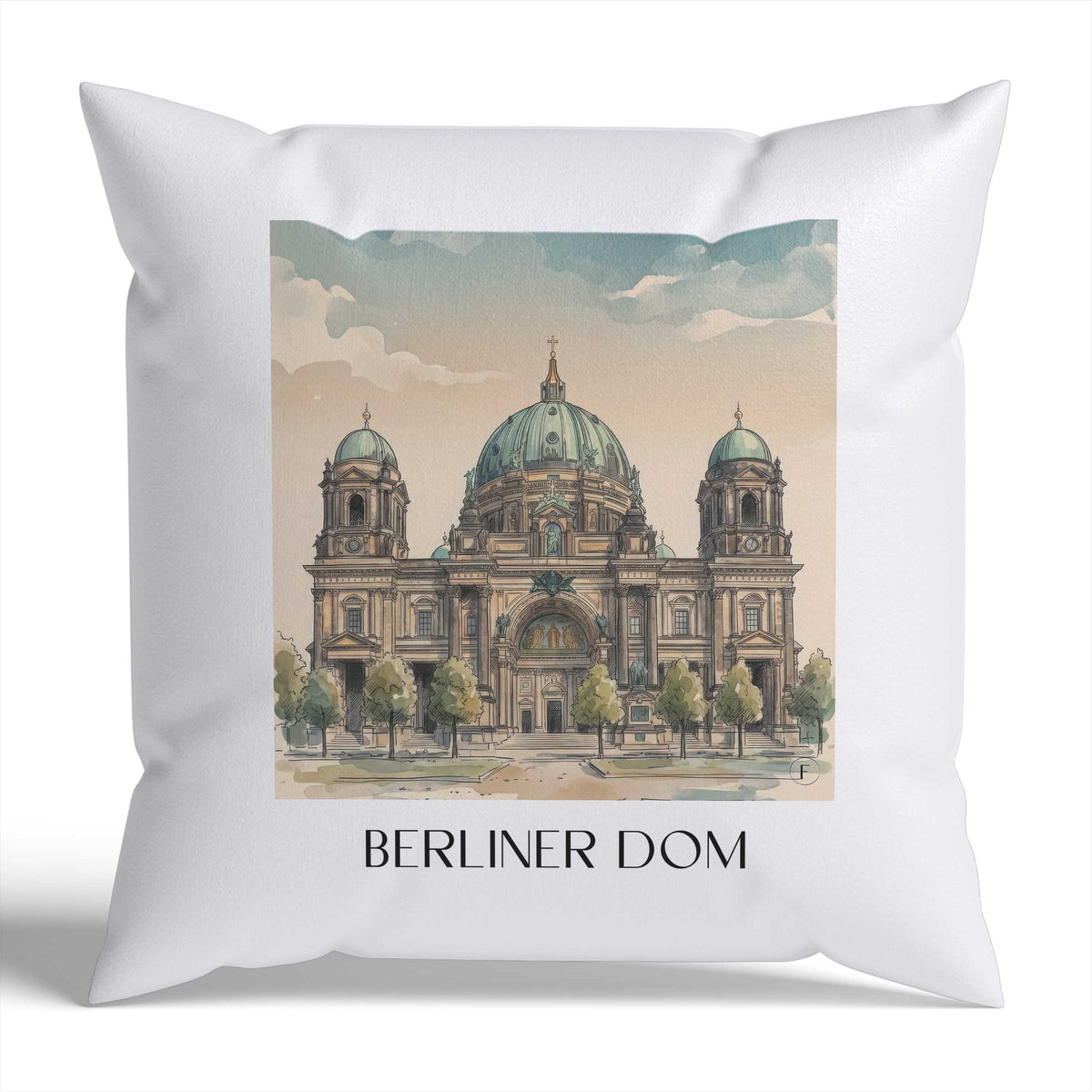 berliner-dom-berlin-deutschland-kissenbezug-aquarell