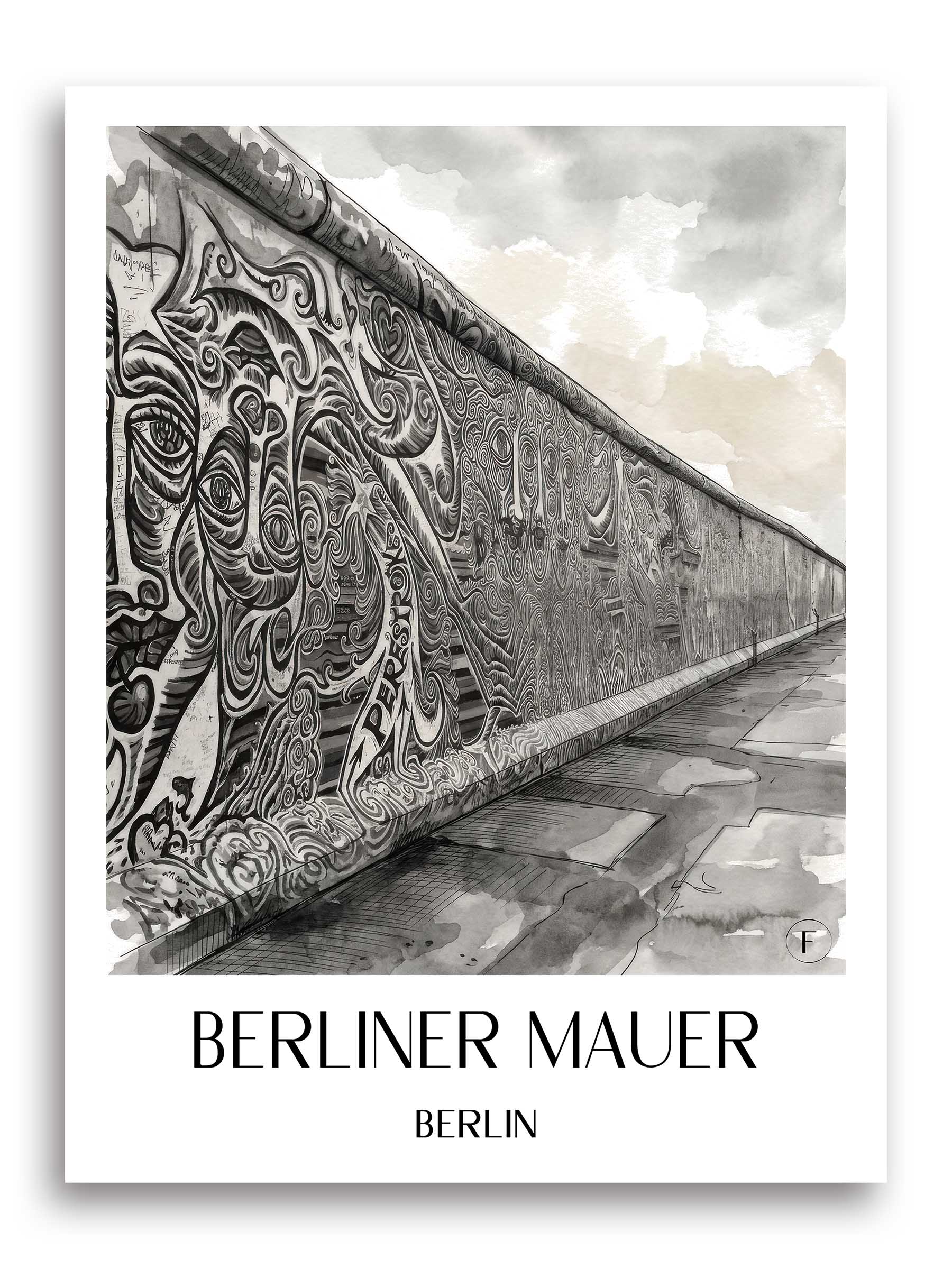 berliner-mauer-berlin-deutschland-poster-aquarell-schwarz-weiss