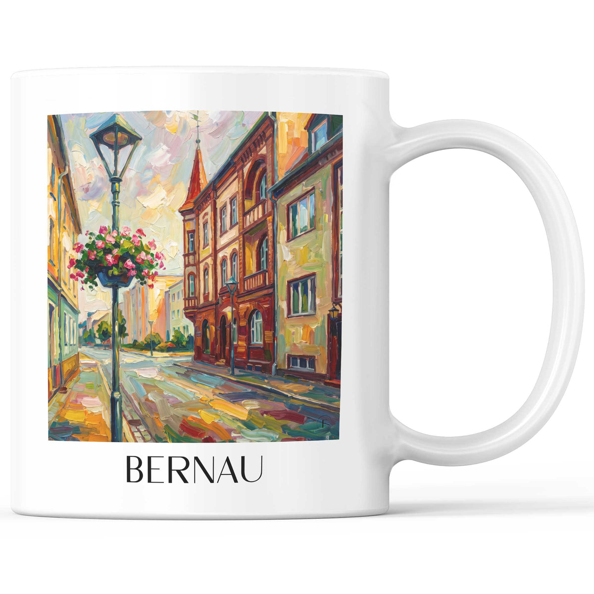 Bernau Kaffeebecher - Berlin - Deutschland Becher - Kaffeetasse im Ölgemälde Stil - favplace
