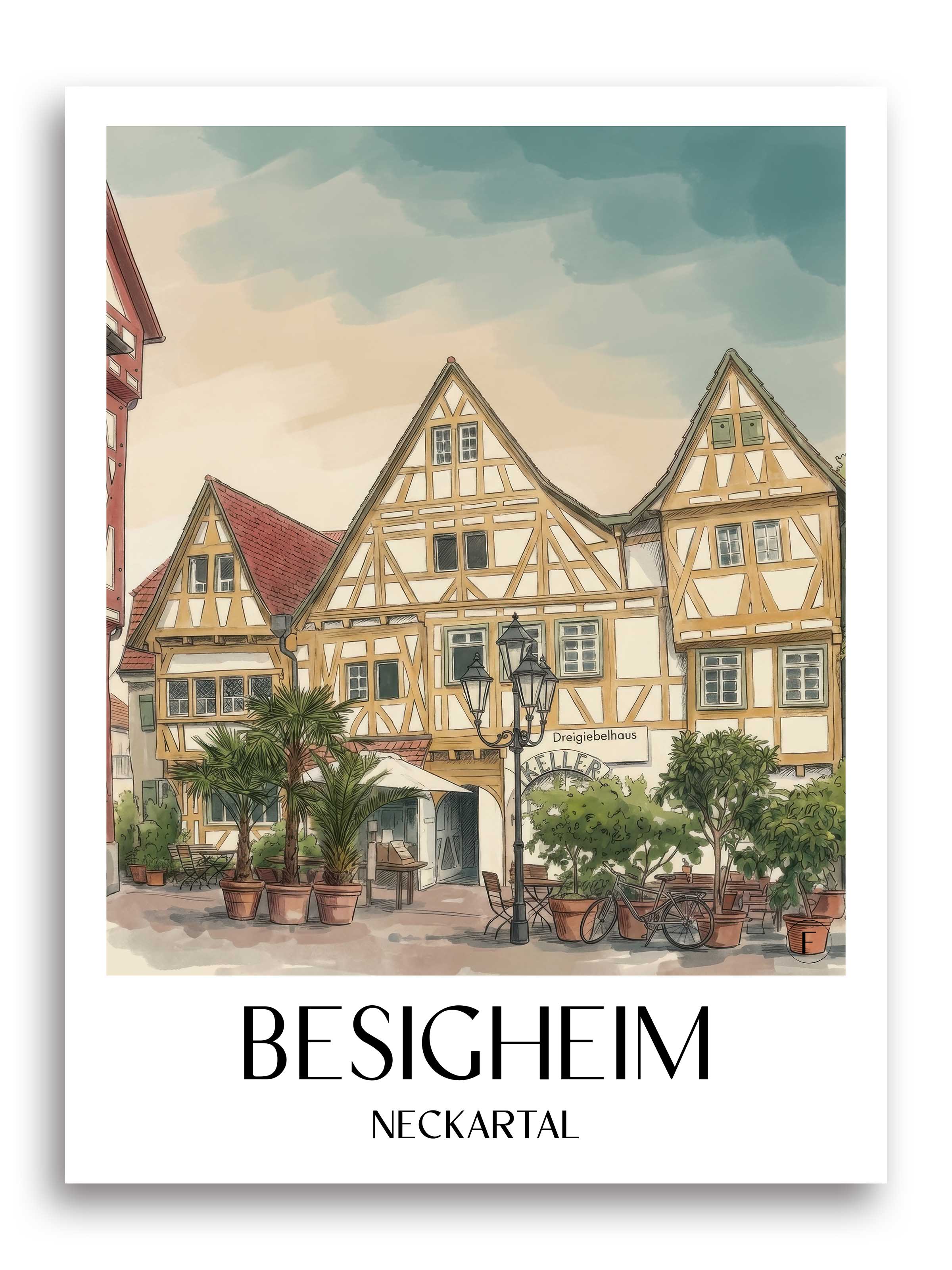 besigheim-neckartal-deutschland-poster-aquarell