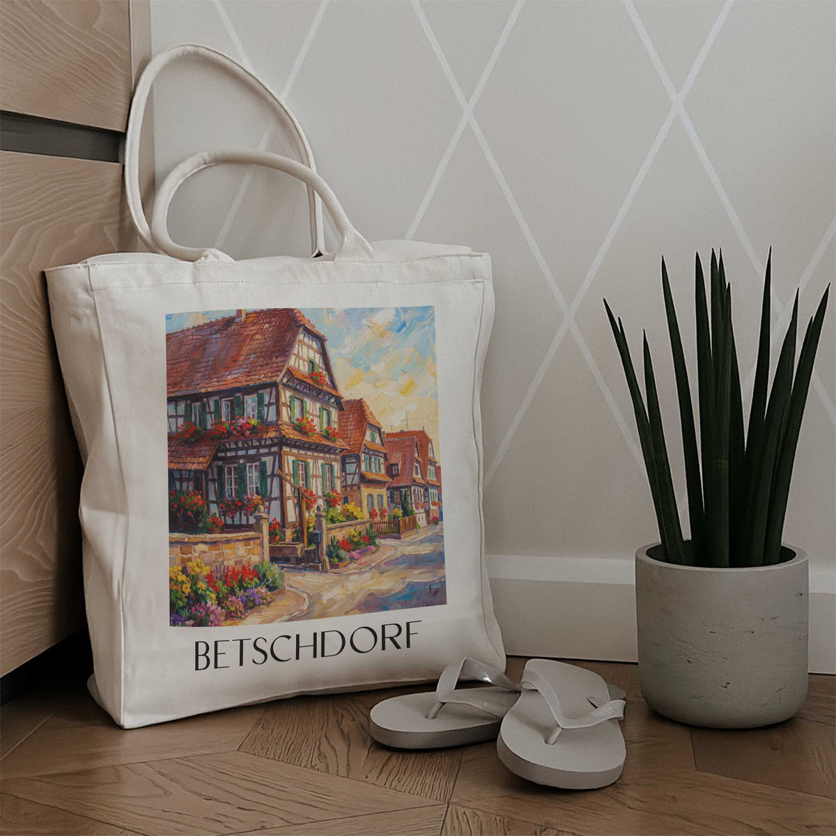 betschdorf-pays-de-hanau-frankreich-einkaufstasche-oil-painting-oelgemaelde