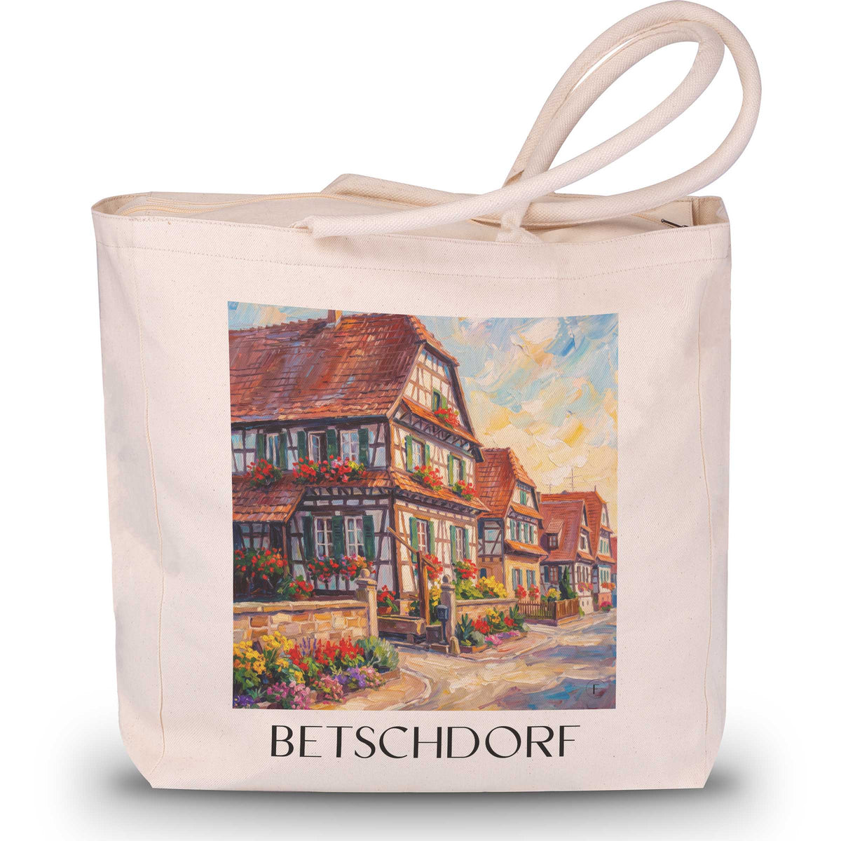 betschdorf-pays-de-hanau-frankreich-einkaufstasche-oil-painting-oelgemaelde
