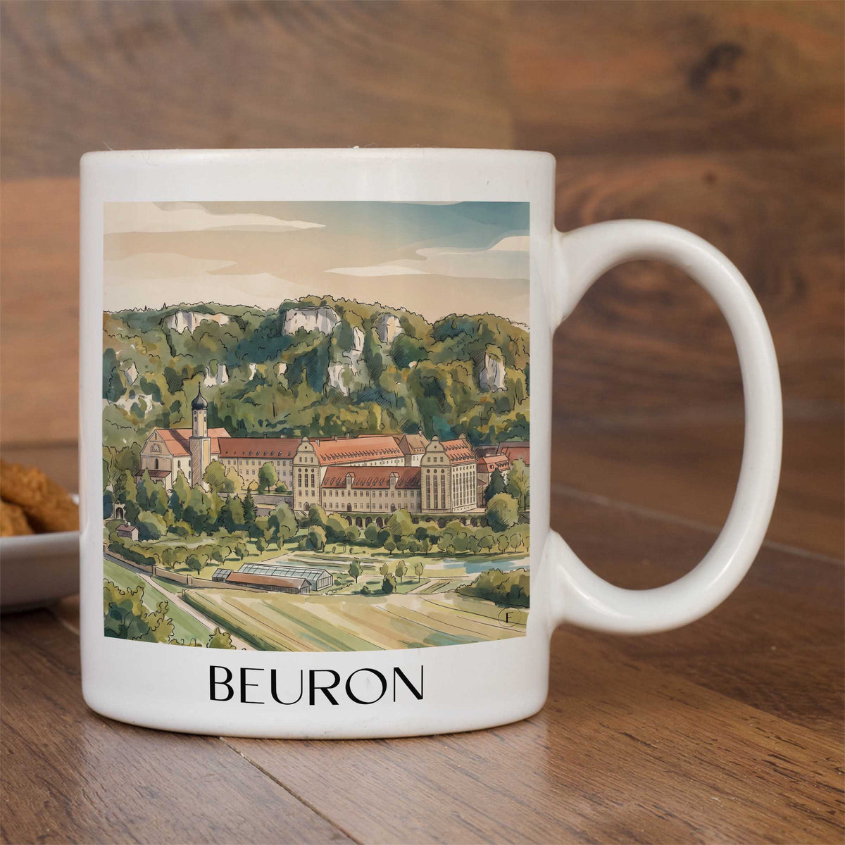 beuron-schwäbische-alb-deutschland-kaffeebecher-aquarell