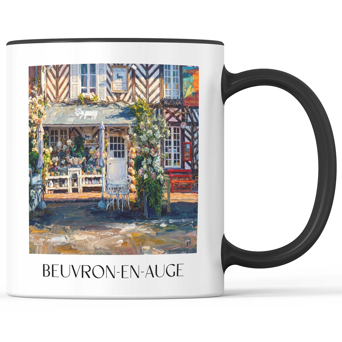 beuvron-en-auge-pays-d'auge-frankreich-kaffeebecher-oil-painting-oelgemaelde