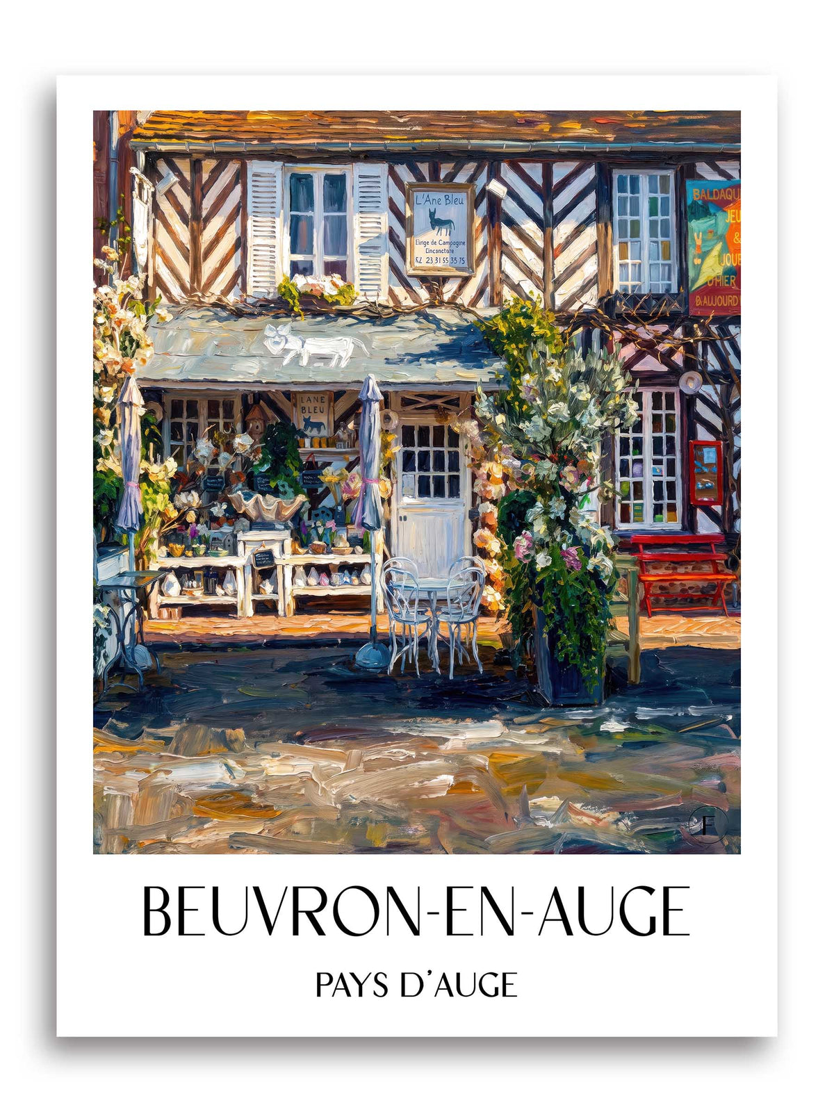 beuvron-en-auge-pays-d'auge-frankreich-poster-oil-painting-oelgemaelde