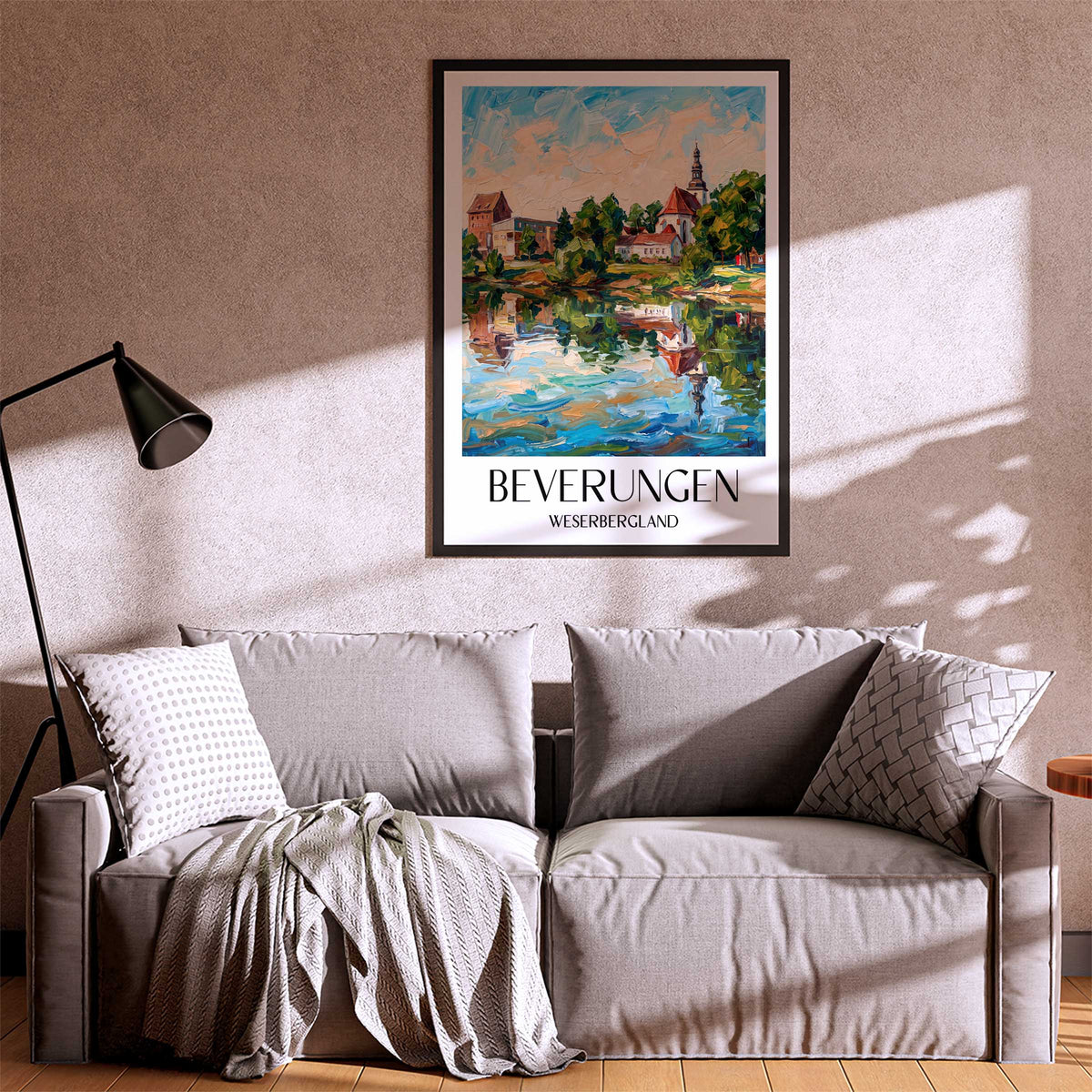 beverungen-weserbergland-deutschland-poster-oil-painting-oelgemaelde