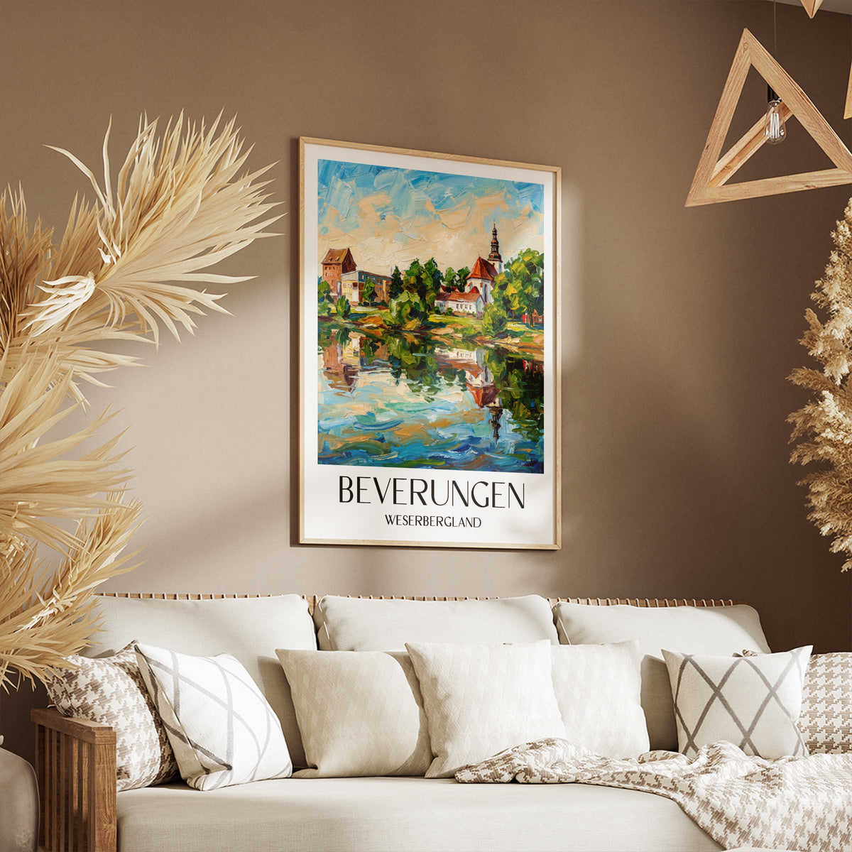beverungen-weserbergland-deutschland-poster-oil-painting-oelgemaelde