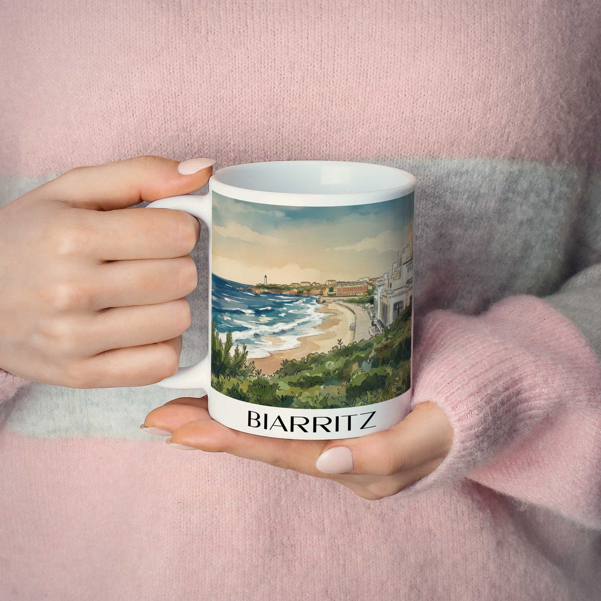 biarritz-pays-basque-frankreich-kaffeebecher-aquarell