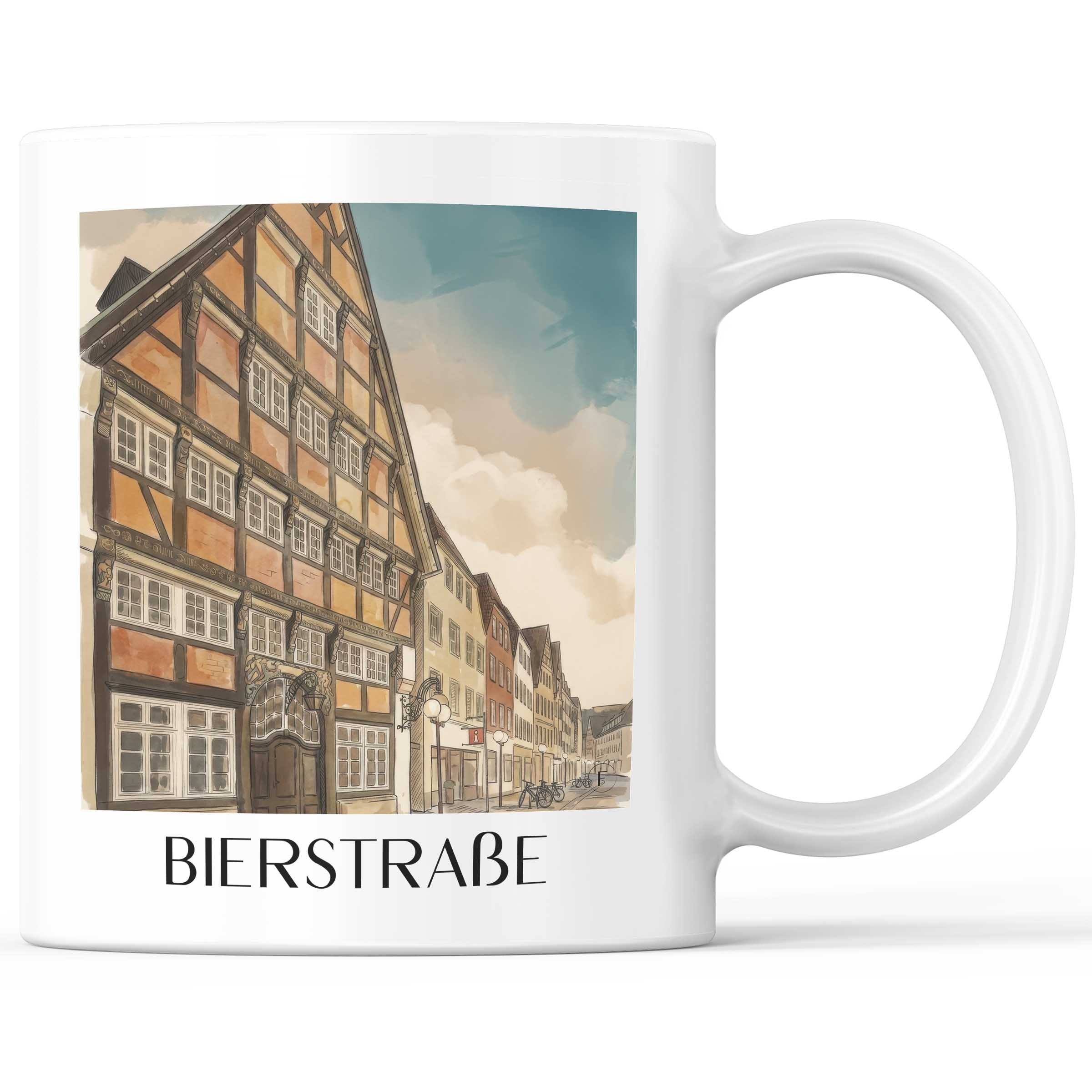 bierstraße-osnabrück-deutschland-kaffeebecher-aquarell