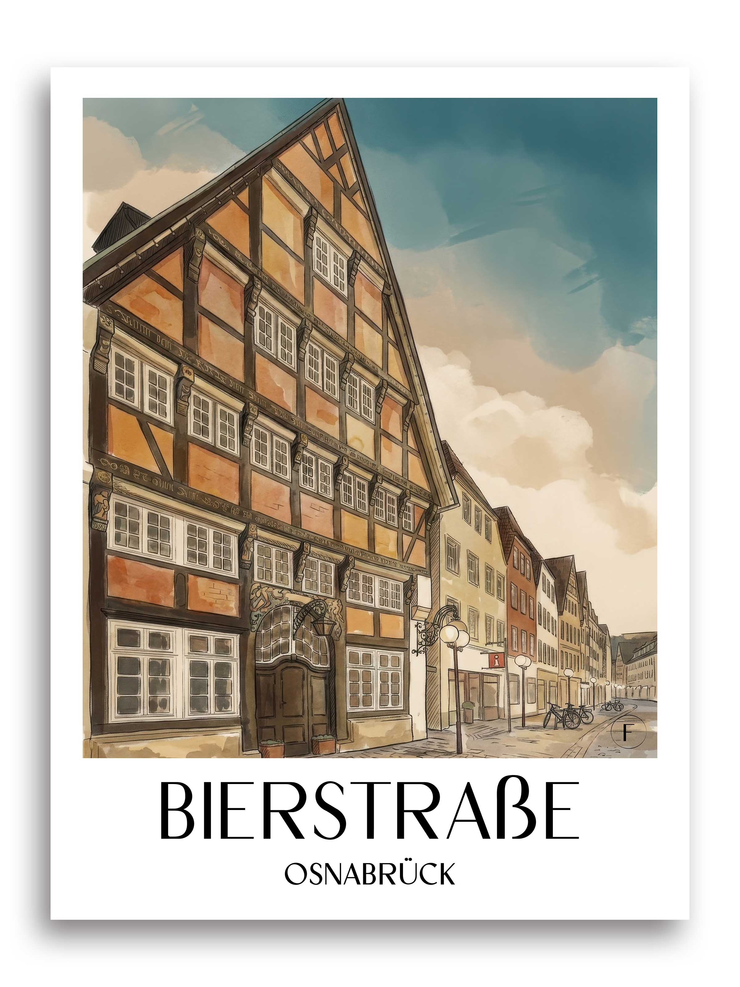 bierstraße-osnabrück-deutschland-poster-aquarell
