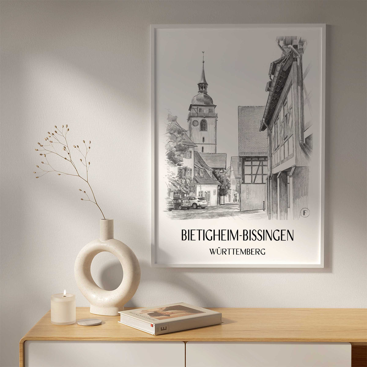 bietigheim-bissingen-württemberg-deutschland-poster-bleistift-zeichnung-drawing
