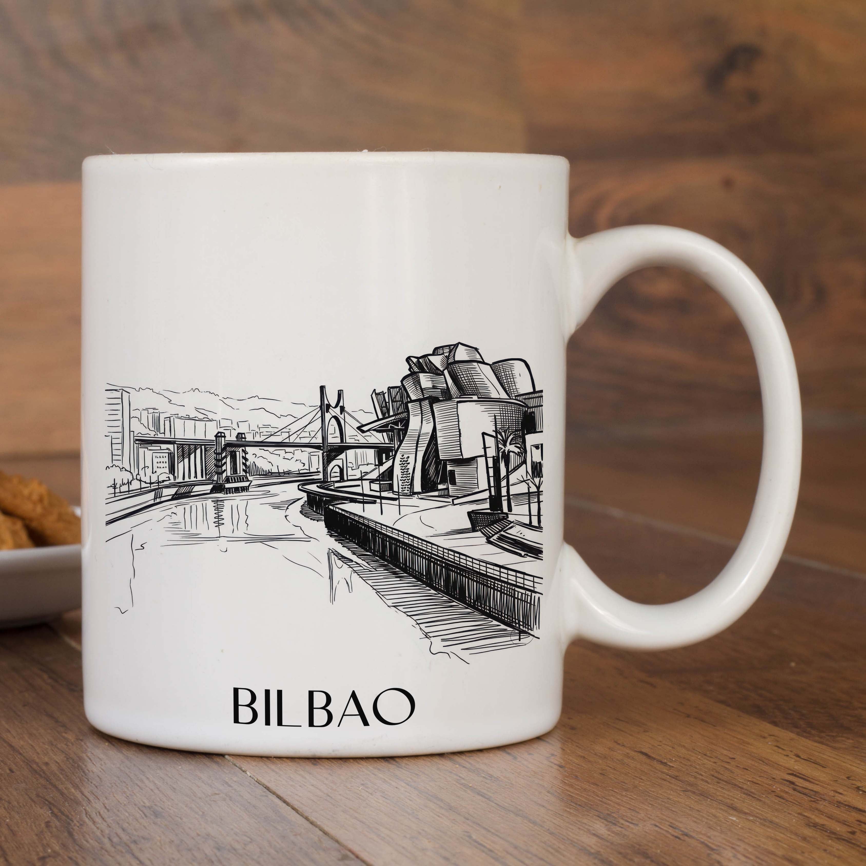 bilbao-spanien-spanien-kaffeebecher-skizze