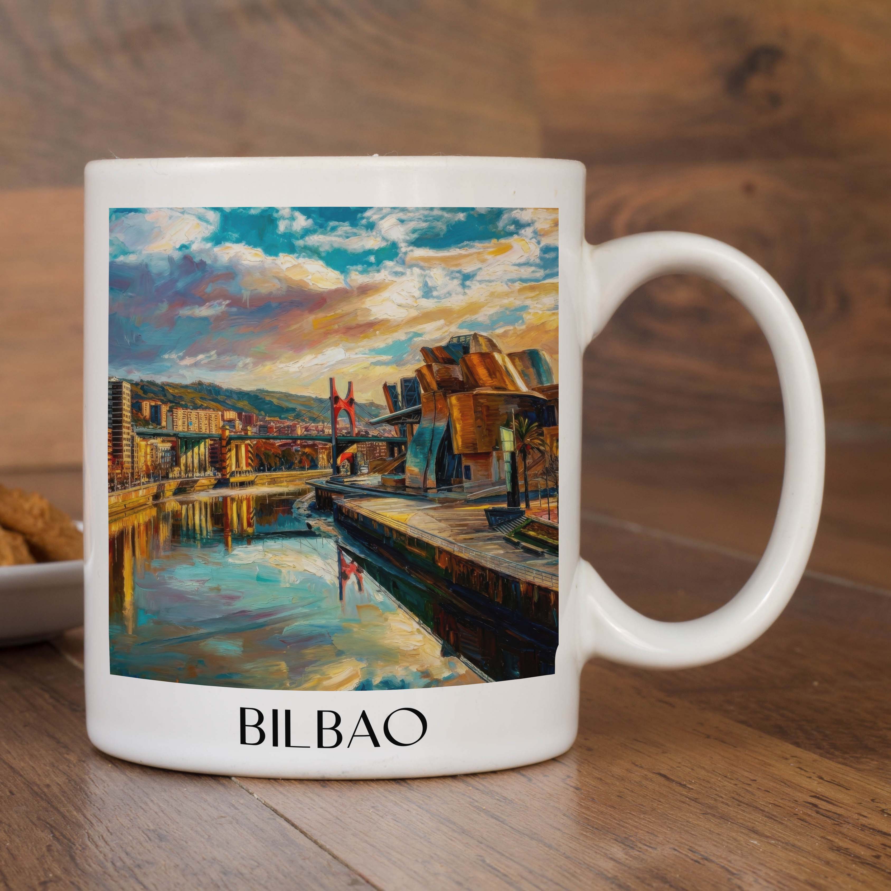 bilbao-spanien-spanien-kaffeebecher-oil-painting-oelgemaelde