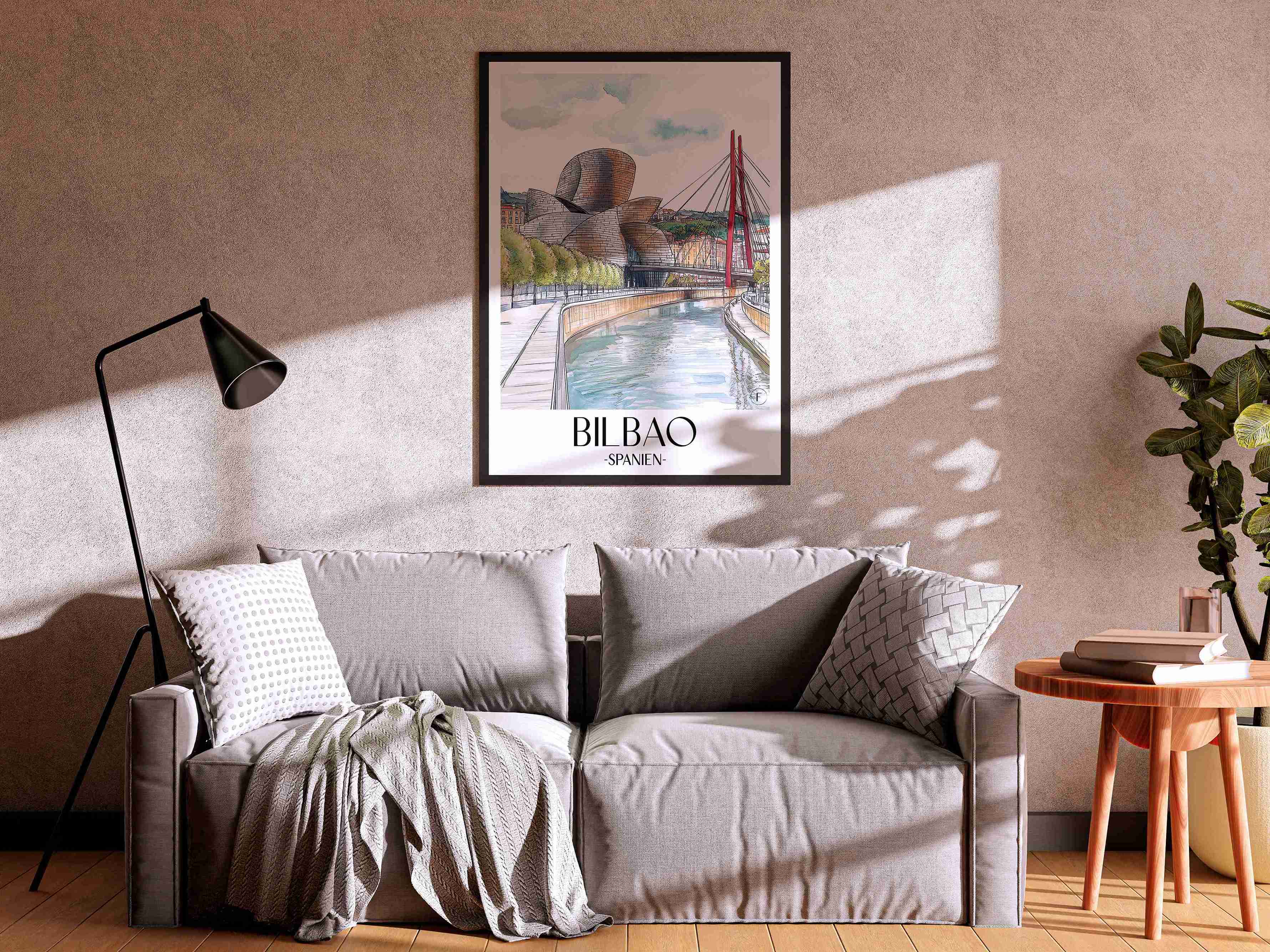 bilbao-spanien-poster-aquarell