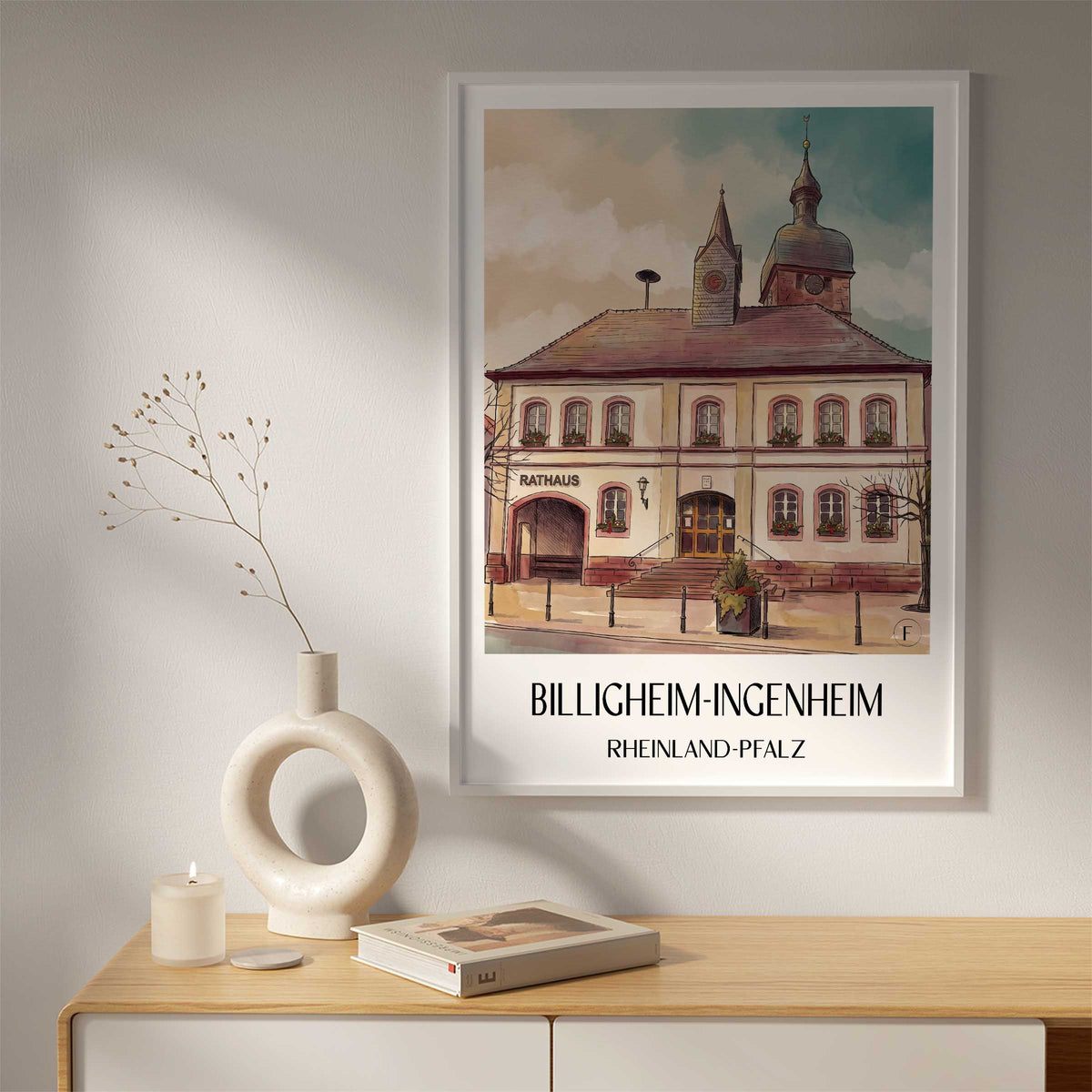 billigheim-ingenheim-rheinland-pfalz-deutschland-poster-aquarell