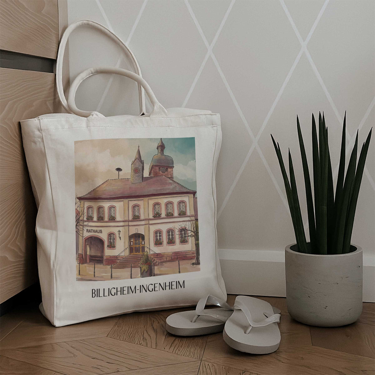 billigheim-ingenheim-rheinland-pfalz-deutschland-einkaufstasche-aquarell