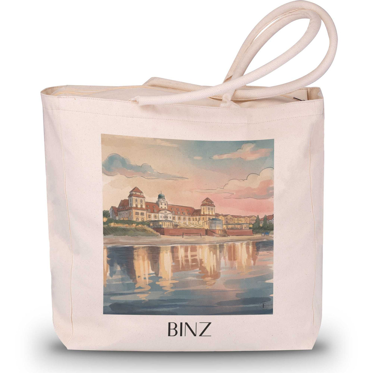 binz-rügen-deutschland-einkaufstasche-aquarell