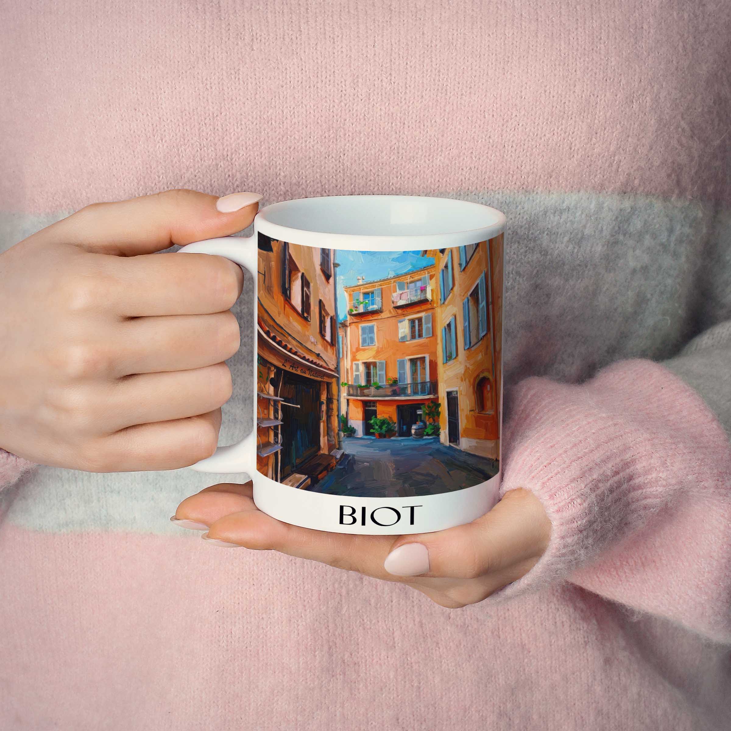biot--côte-d´azur-frankreich-kaffeebecher-oil-painting-oelgemaelde