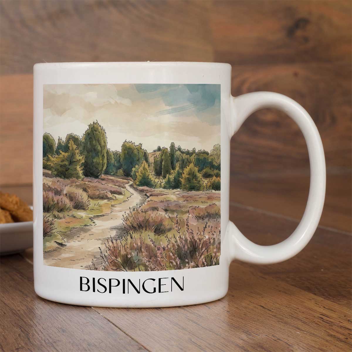 bispingen-lüneburger-heide-deutschland-kaffeebecher-aquarell