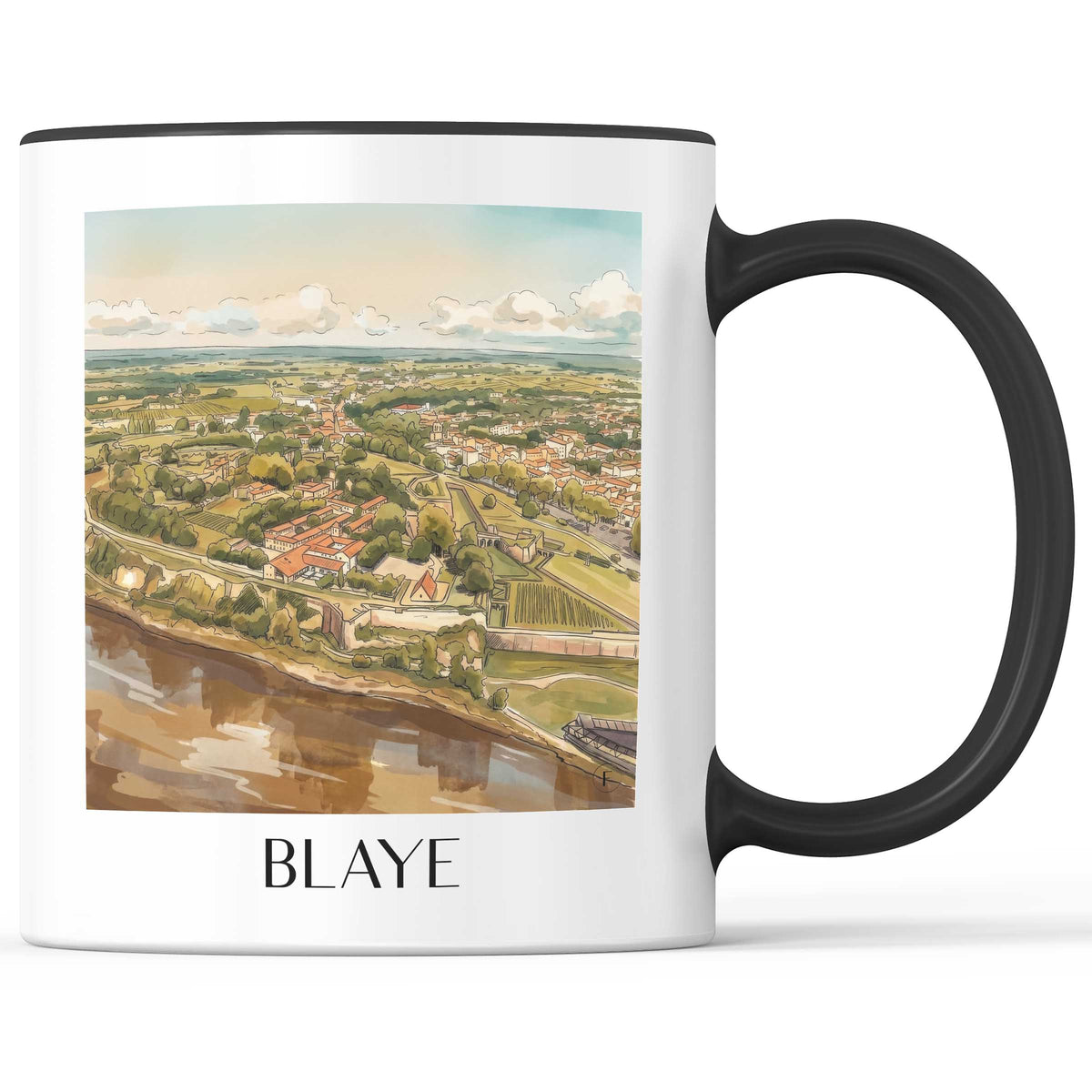 blaye-estuaire-de-la-gironde-frankreich-kaffeebecher-aquarell