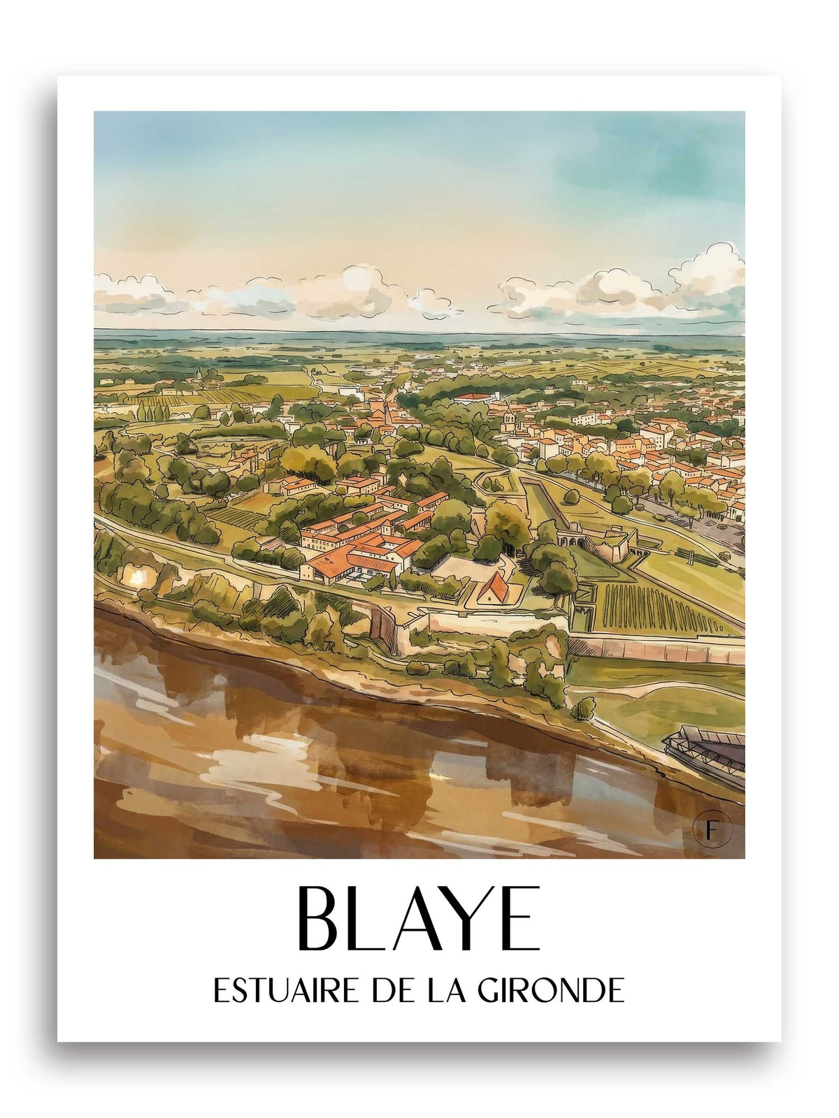 blaye-estuaire-de-la-gironde-frankreich-poster-aquarell