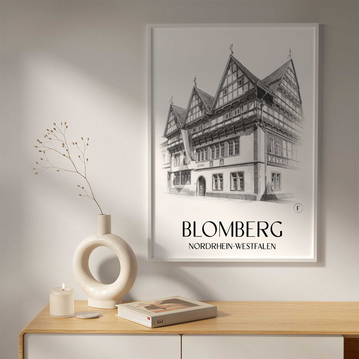 blomberg-nordrhein-westfalen-deutschland-poster-bleistift-zeichnung-drawing