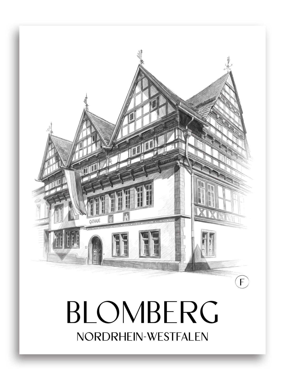 blomberg-nordrhein-westfalen-deutschland-poster-bleistift-zeichnung-drawing
