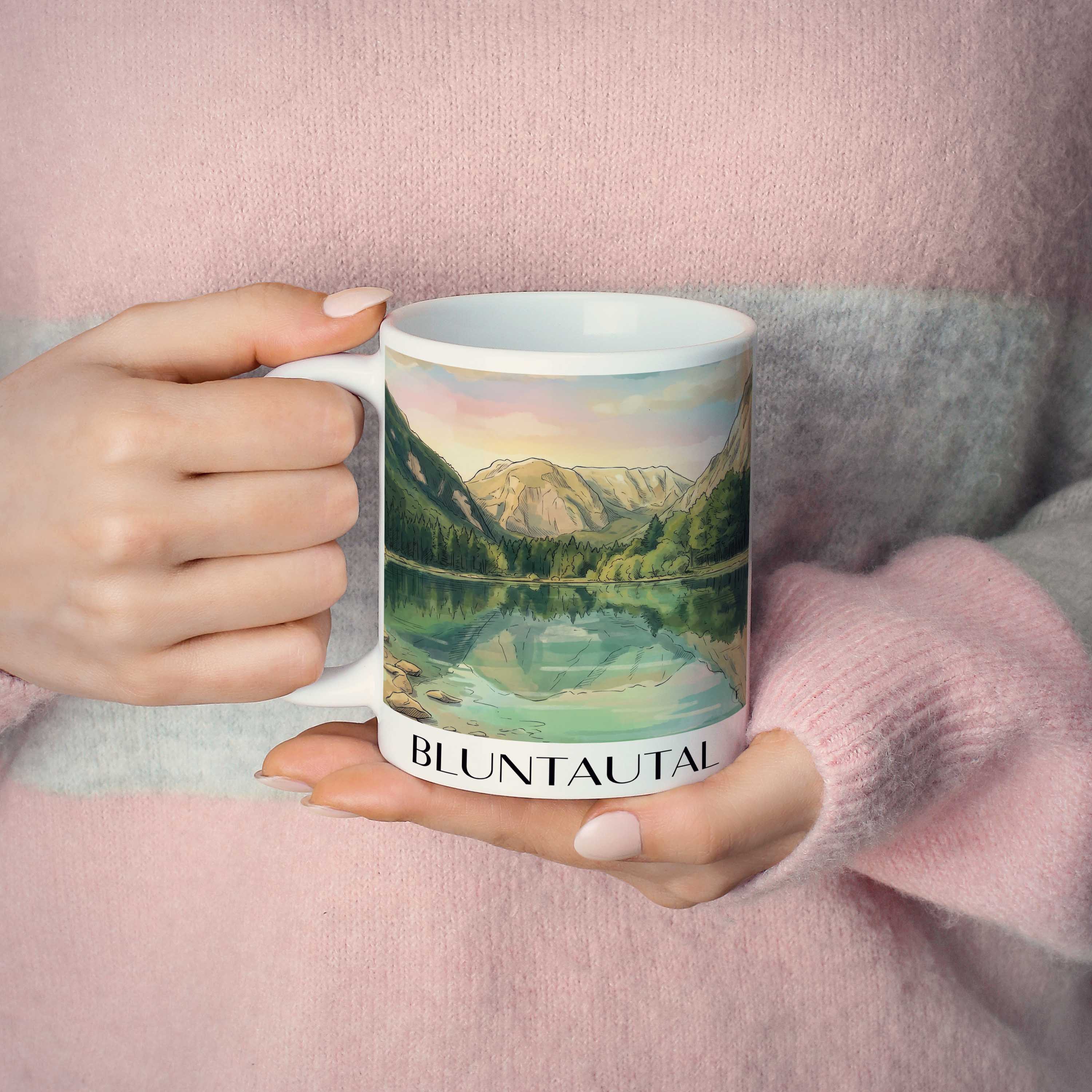 bluntautal-österreich-österreich-kaffeebecher-aquarell