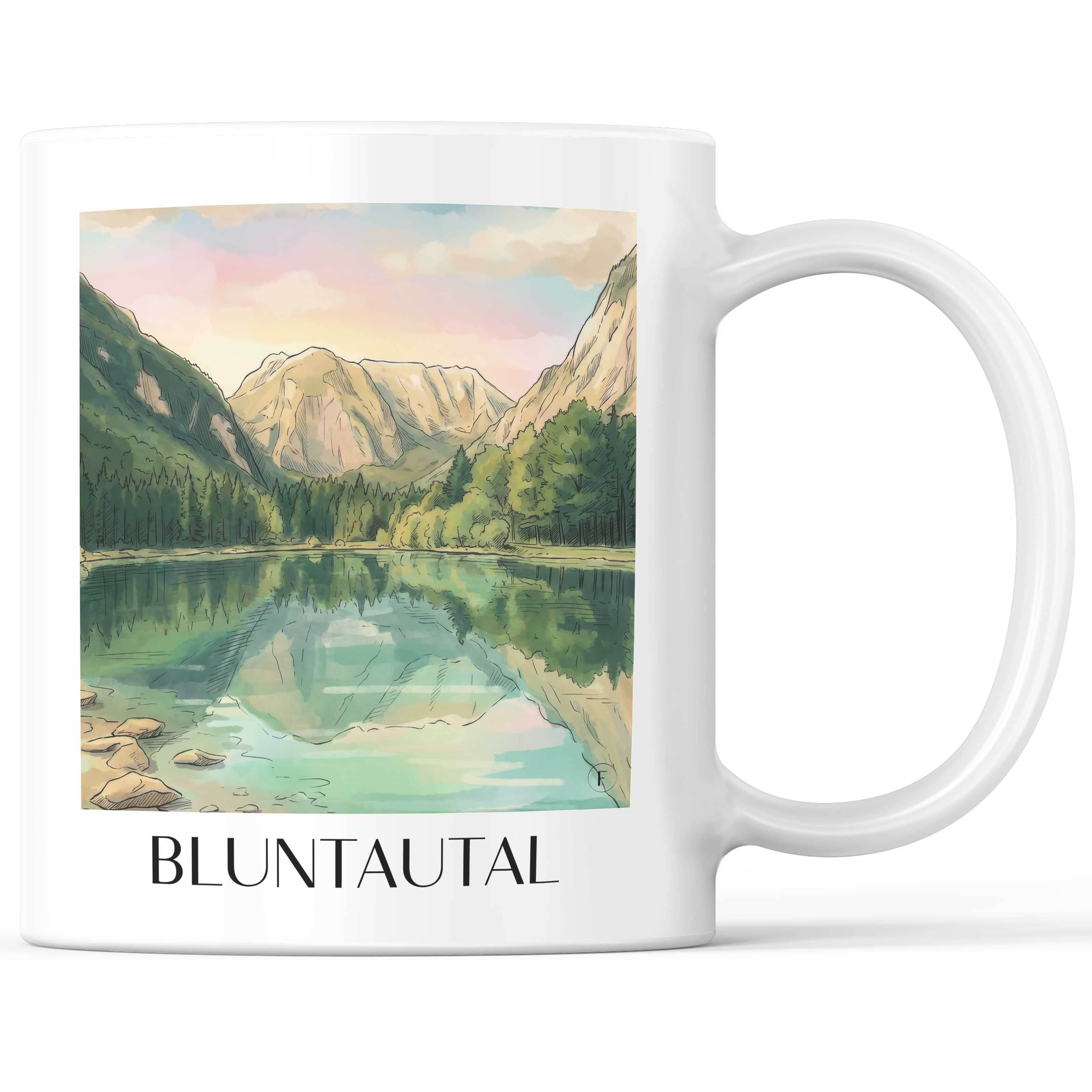 bluntautal-österreich-österreich-kaffeebecher-aquarell
