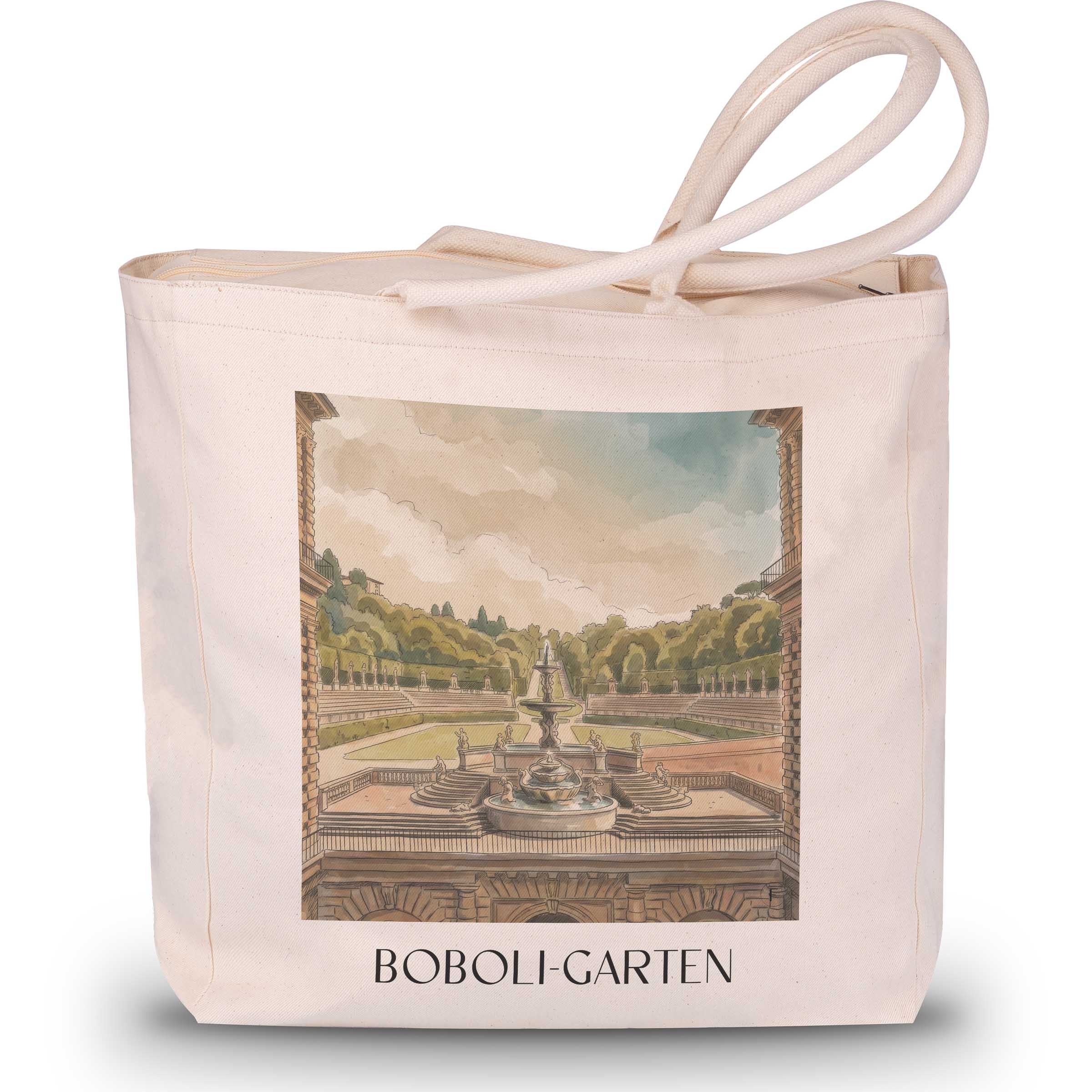 boboli-garten-florenz-italien-einkaufstasche-aquarell