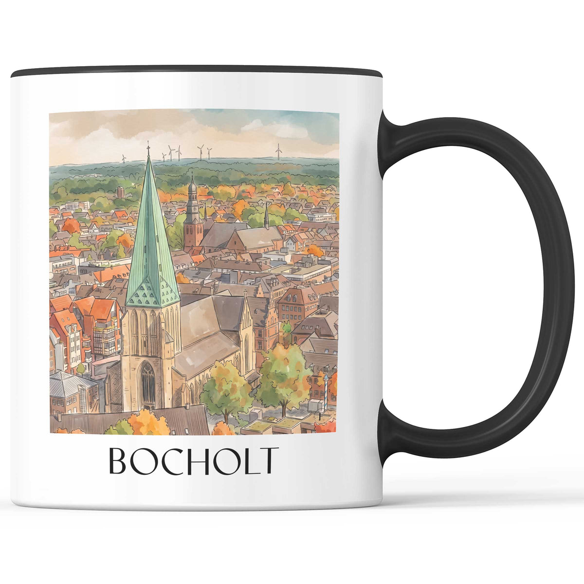 bocholt-westmünsterland-deutschland-kaffeebecher-aquarell