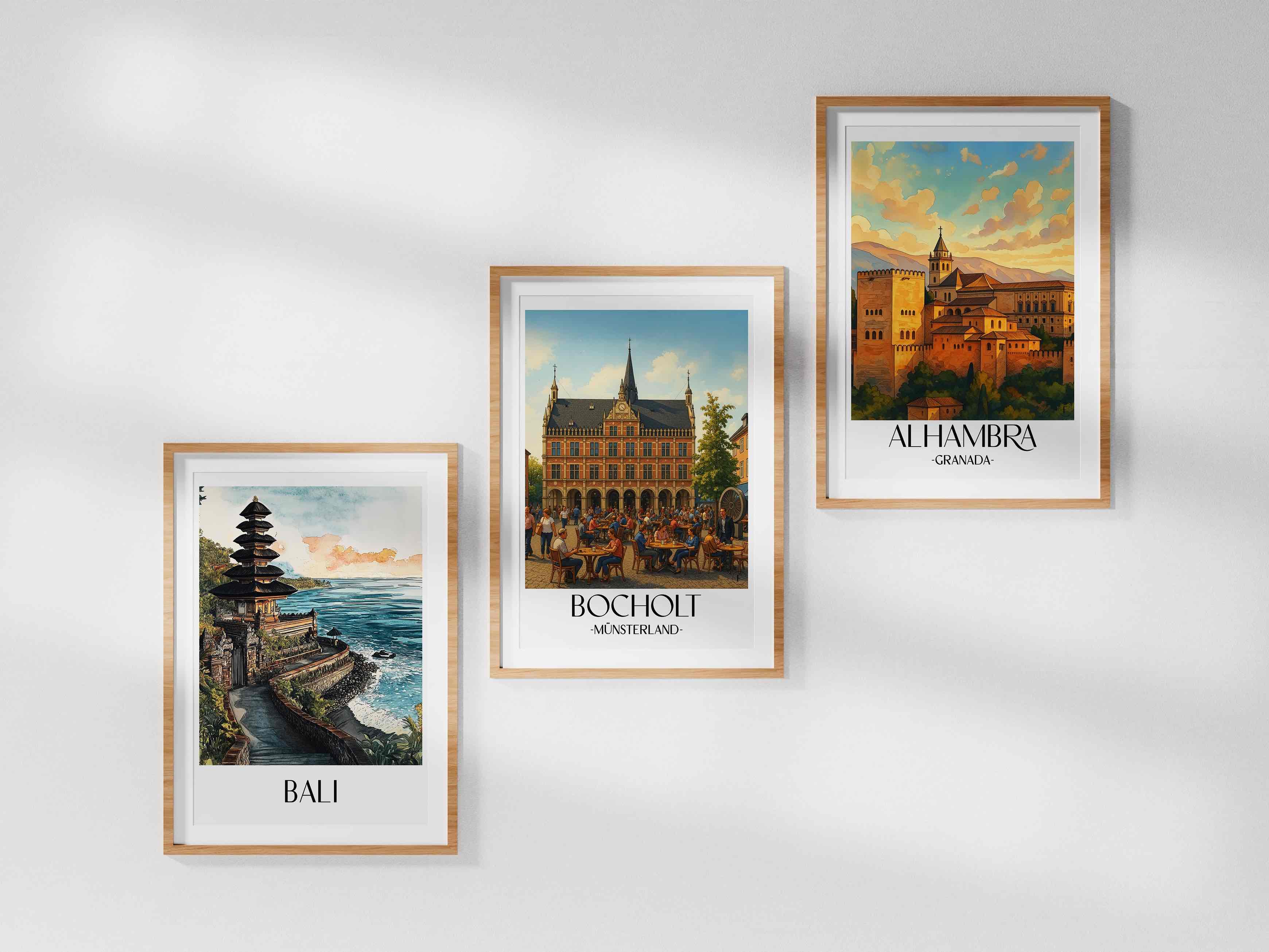 bocholt-münsterland-deutschland-poster-aquarell