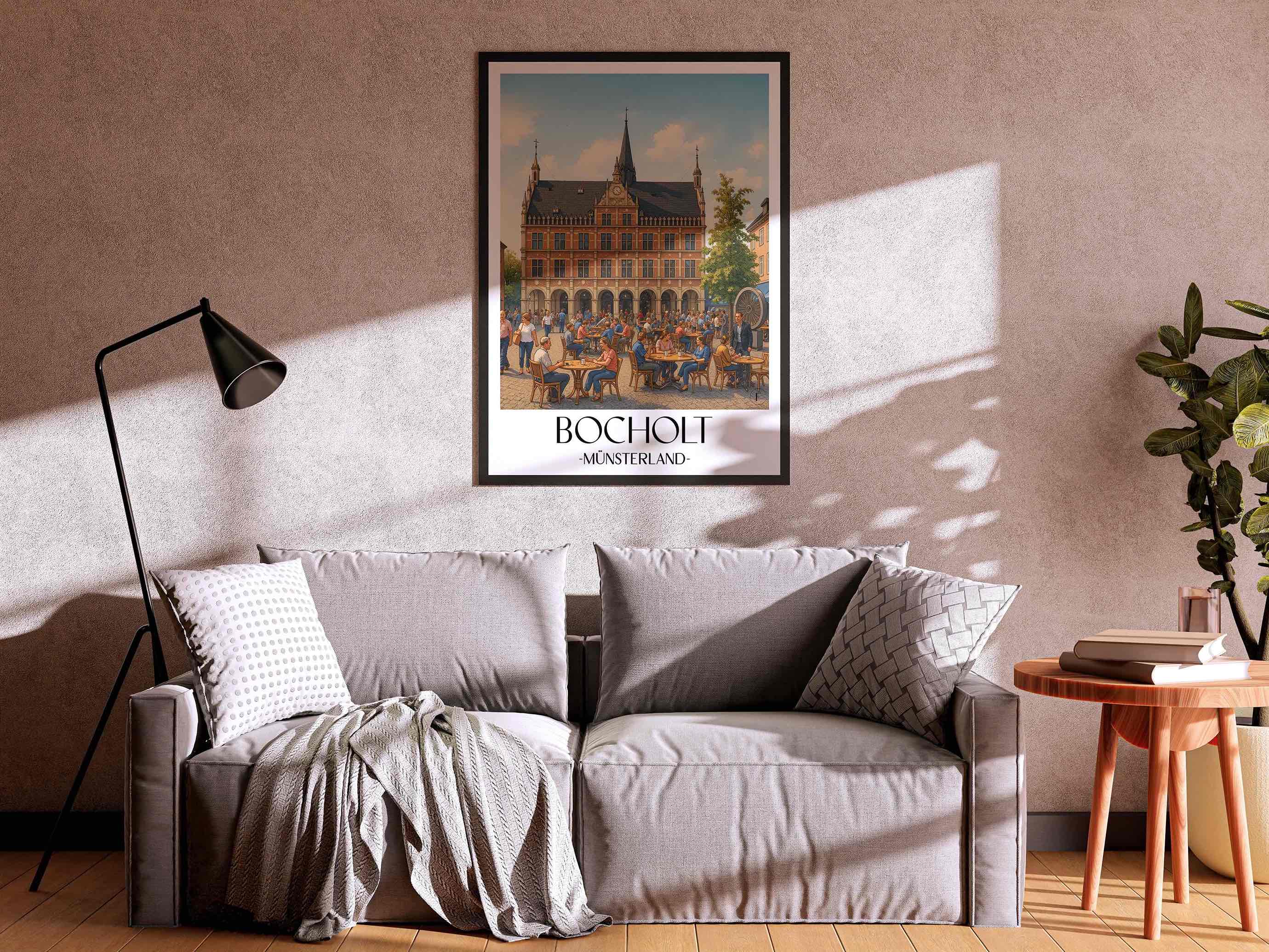 bocholt-münsterland-deutschland-poster-aquarell