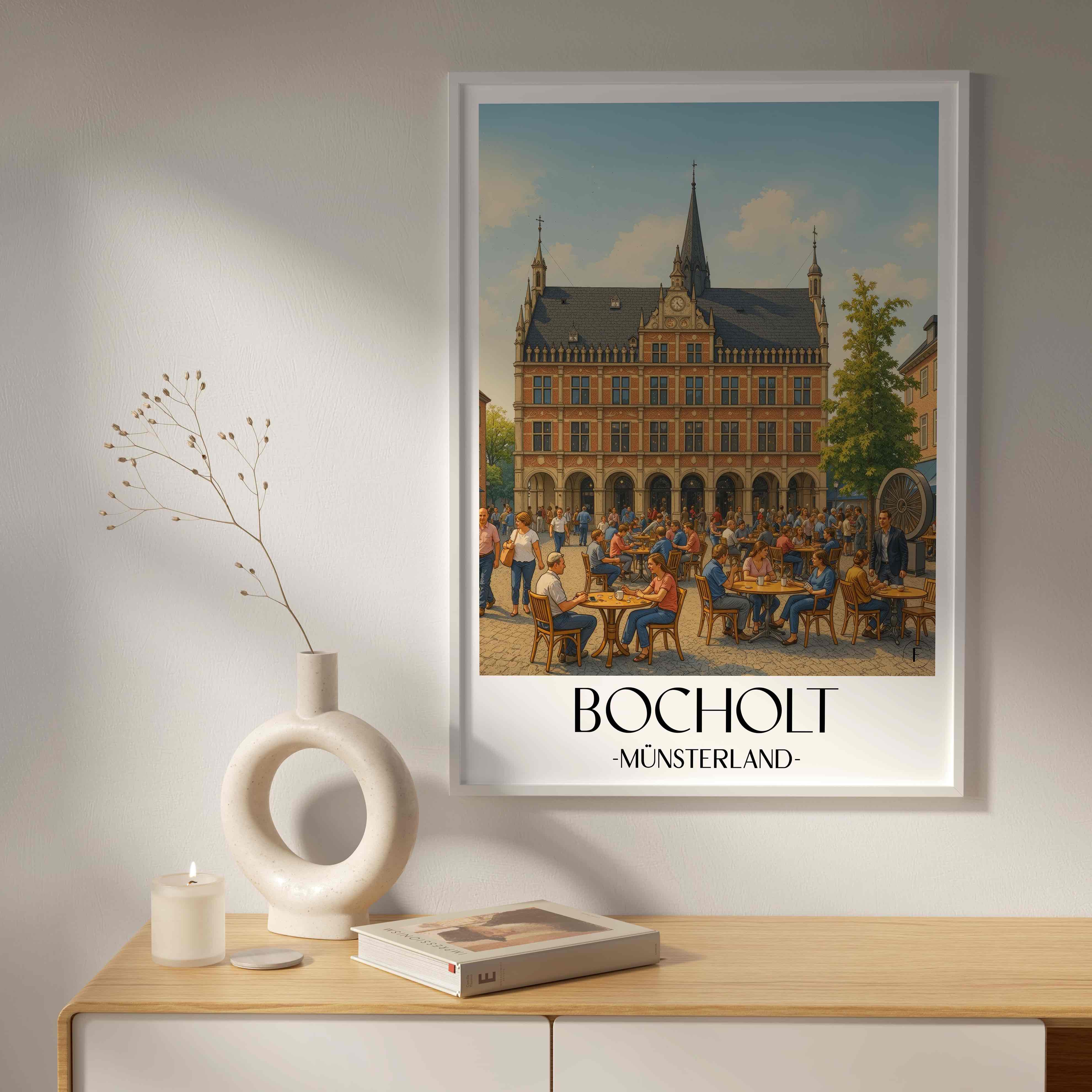 bocholt-münsterland-deutschland-poster-aquarell