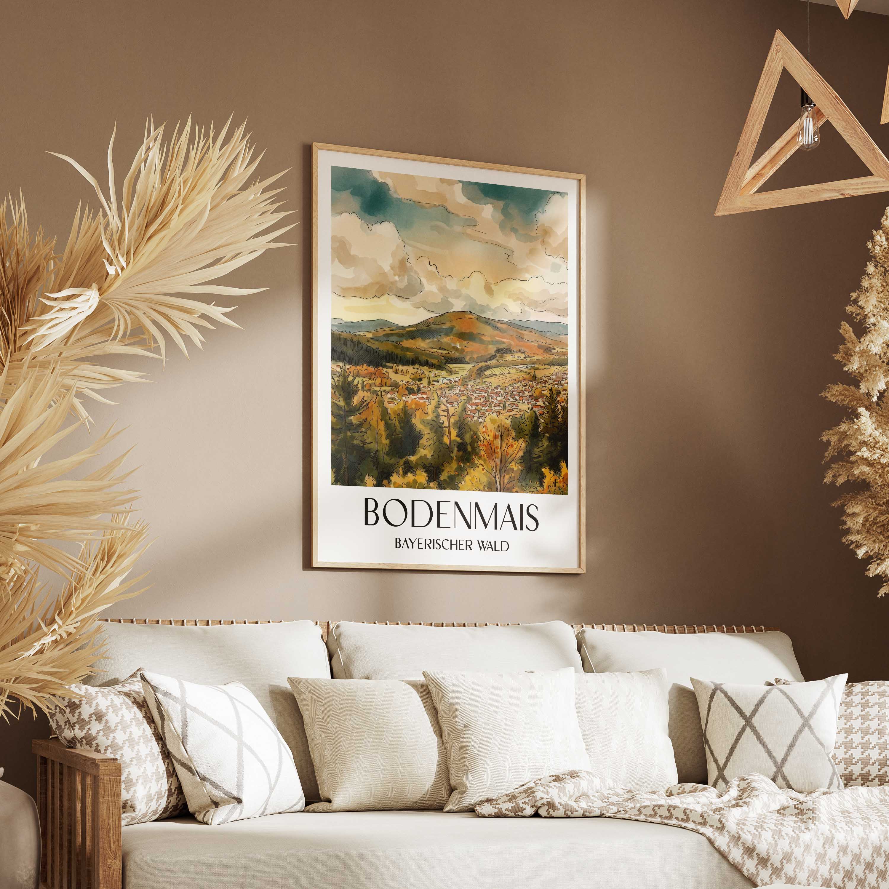 bodenmais-bayerischer-wald-deutschland-poster-aquarell