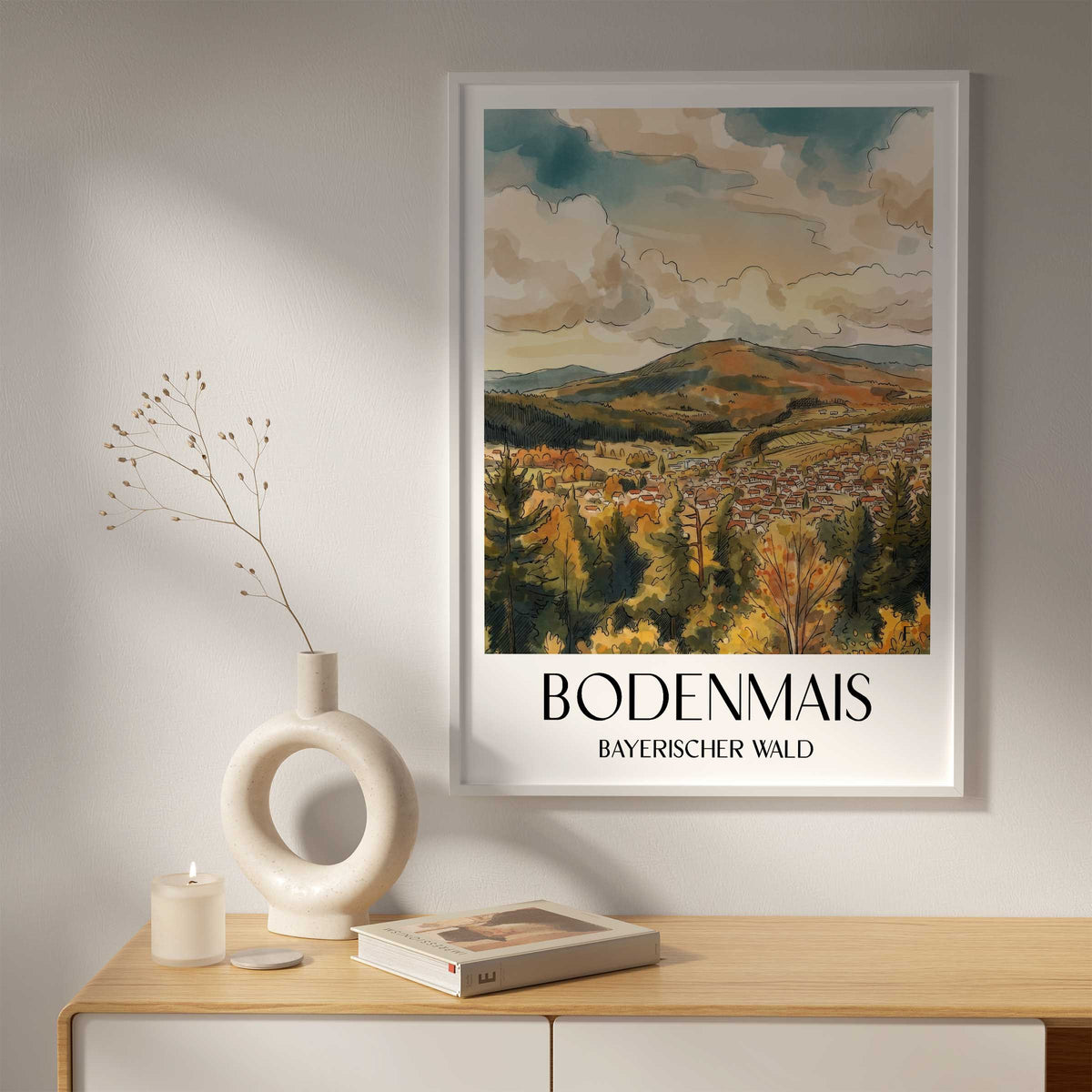 bodenmais-bayerischer-wald-deutschland-poster-aquarell