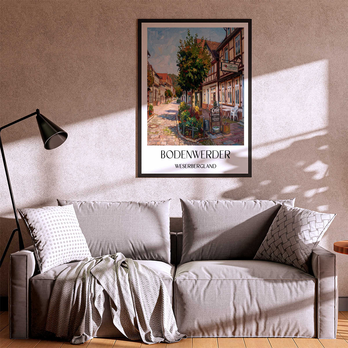 bodenwerder-weserbergland-deutschland-poster-oil-painting-oelgemaelde