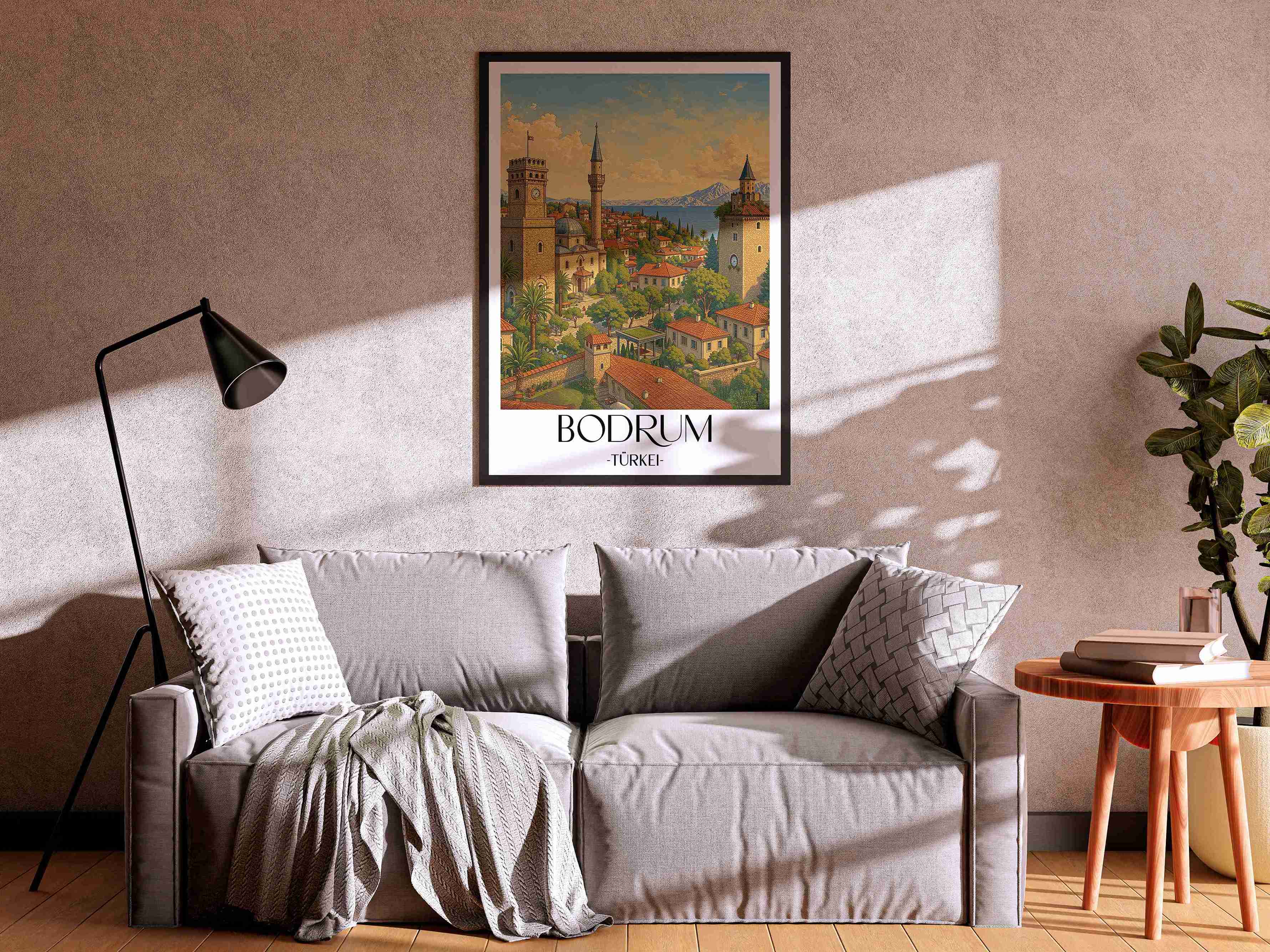 bodrum-türkei-poster-aquarell