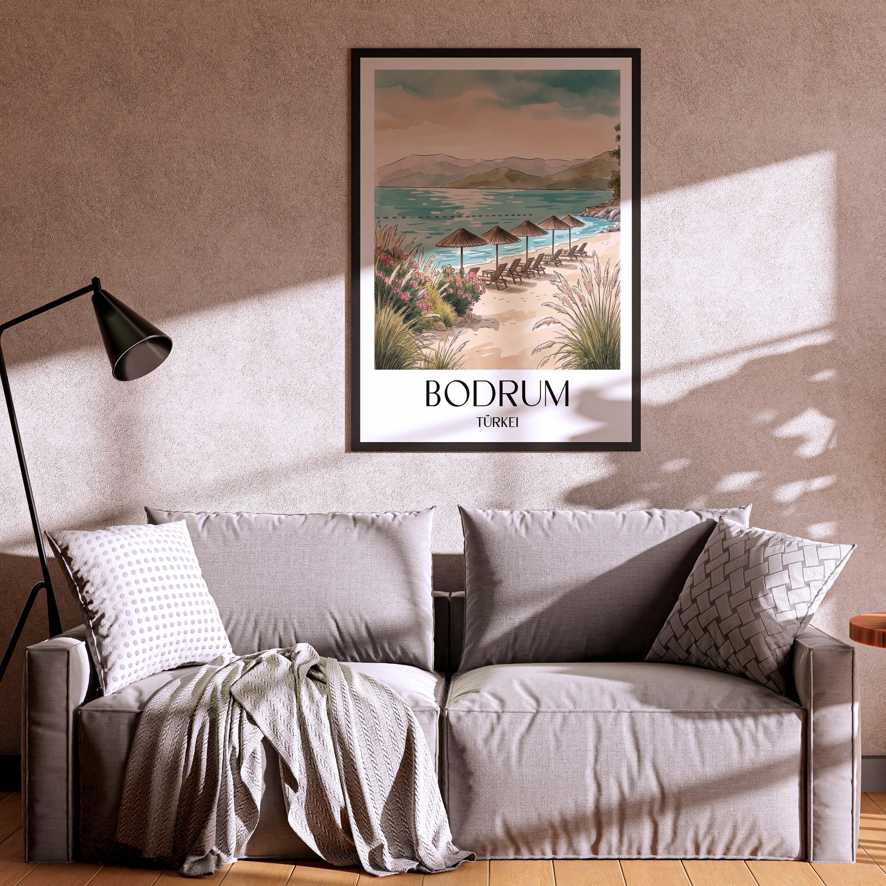 bodrum-türkei-poster-aquarell