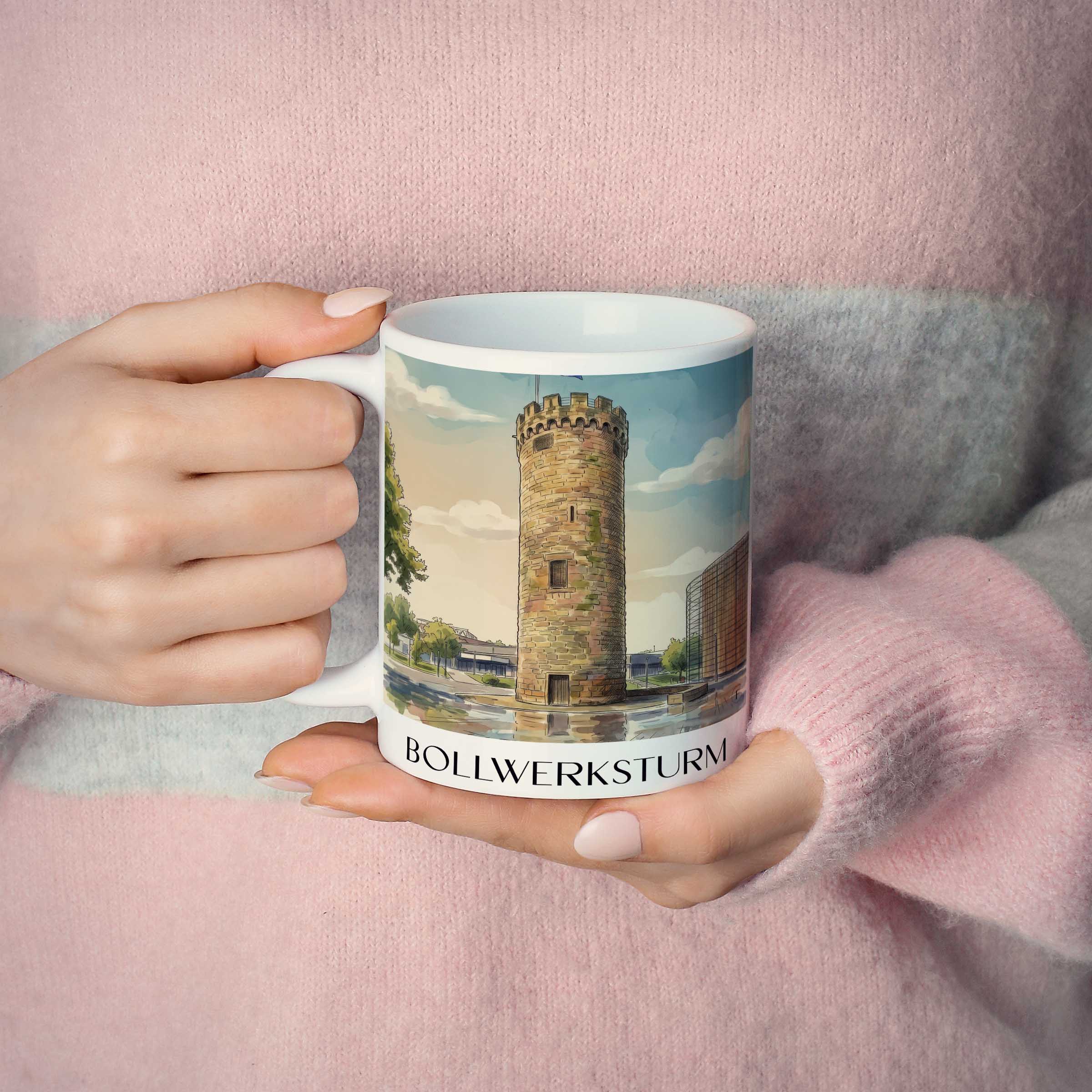 bollwerksturm-heilbronn-deutschland-kaffeebecher-aquarell