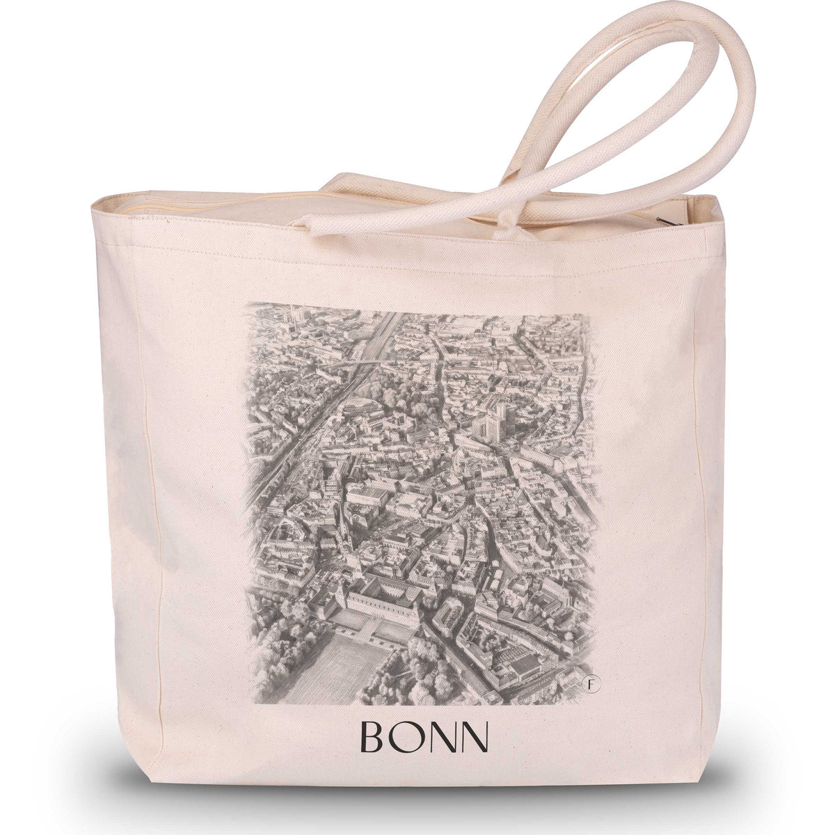 Bonn - Deutschland Tote Bag - Einkaufstasche im Zeichnung Stil - favplace